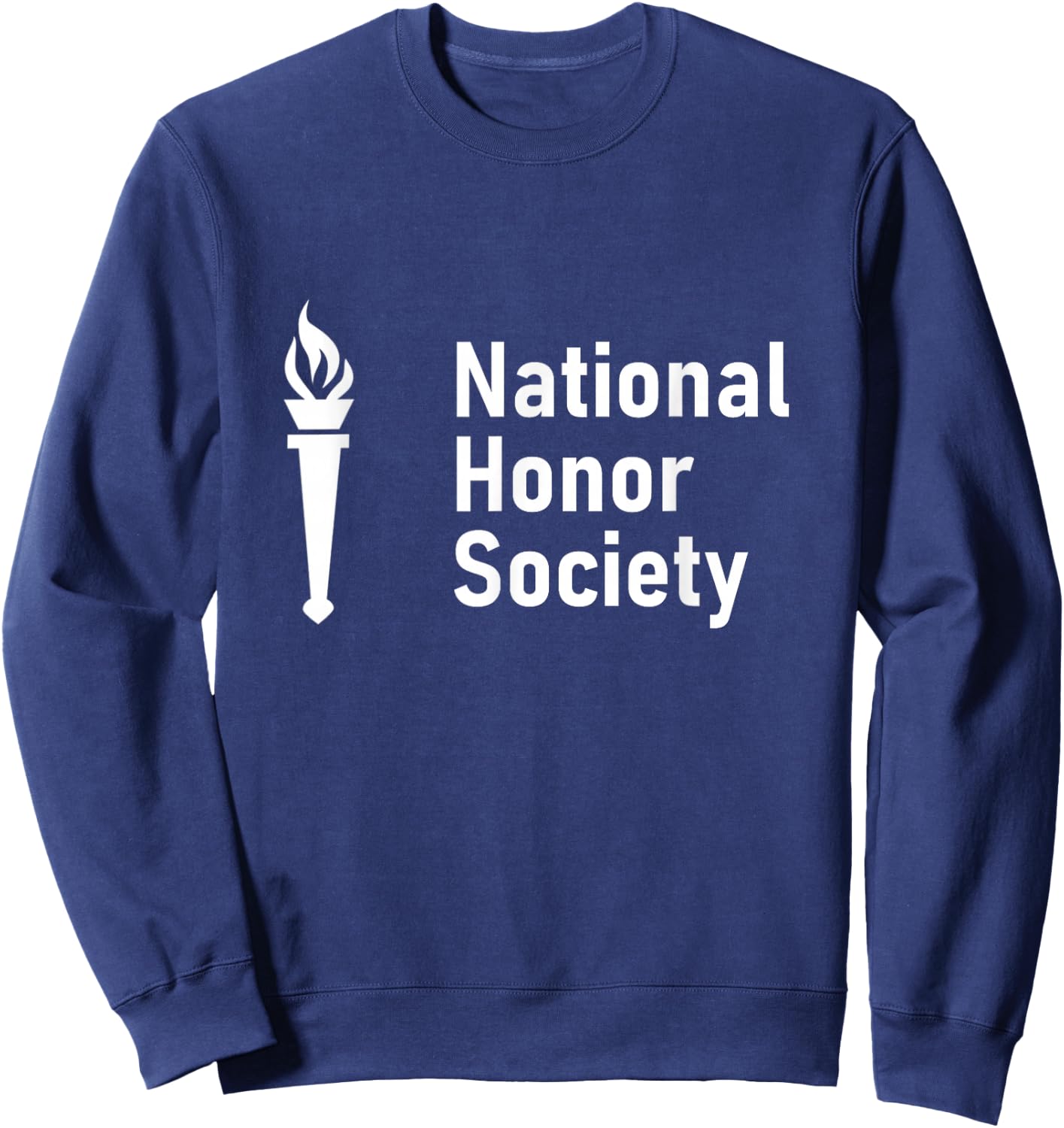National Honor Society Scholastic Torch Logo Sweatshirt - Sweatshirt | Navy