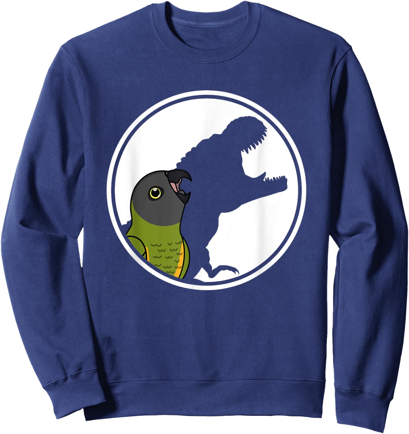 Parrot & T Rex Shadow I Senegal Parrot Sweatshirt - Sweatshirt | Navy