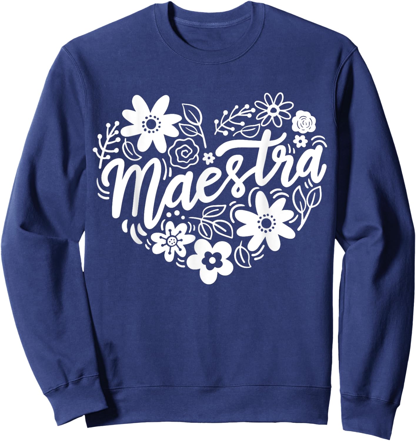 Maestra Spanish Teacher Women Girls Kids Sweatshirt - Sweatshirt | Navy