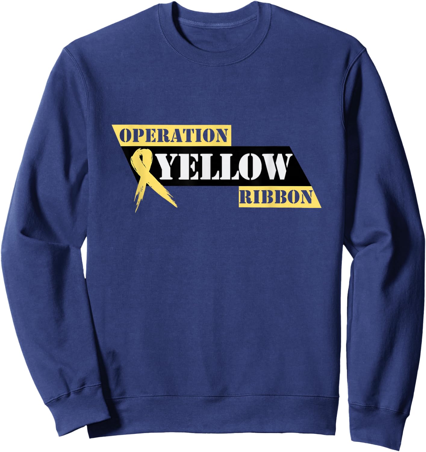 Operation Yellow Ribbon Official Logo New Jersey Sweatshirt - Sweatshirt | Navy