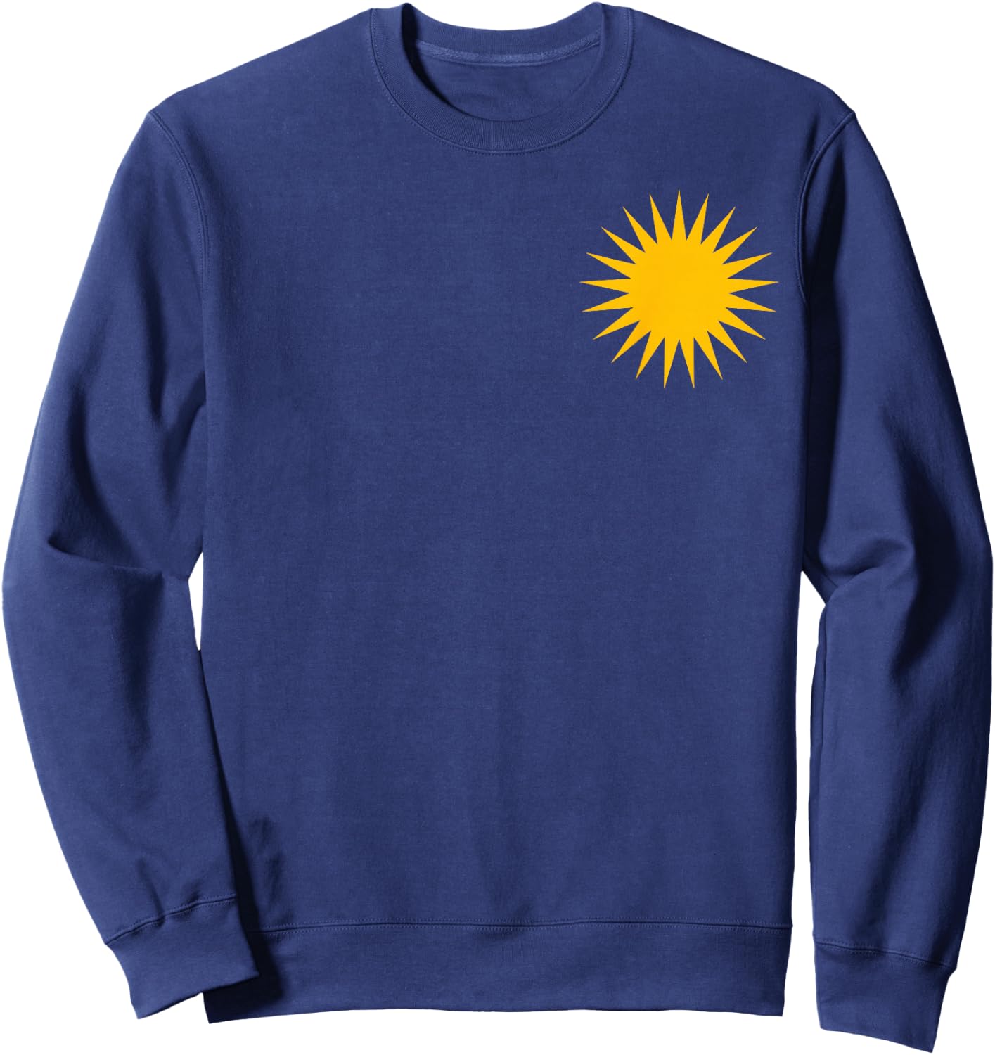Kurdish Sun Flag Kurd Kurdi Her Biji Kurdistan Heart Sweatshirt - Sweatshirt | Navy