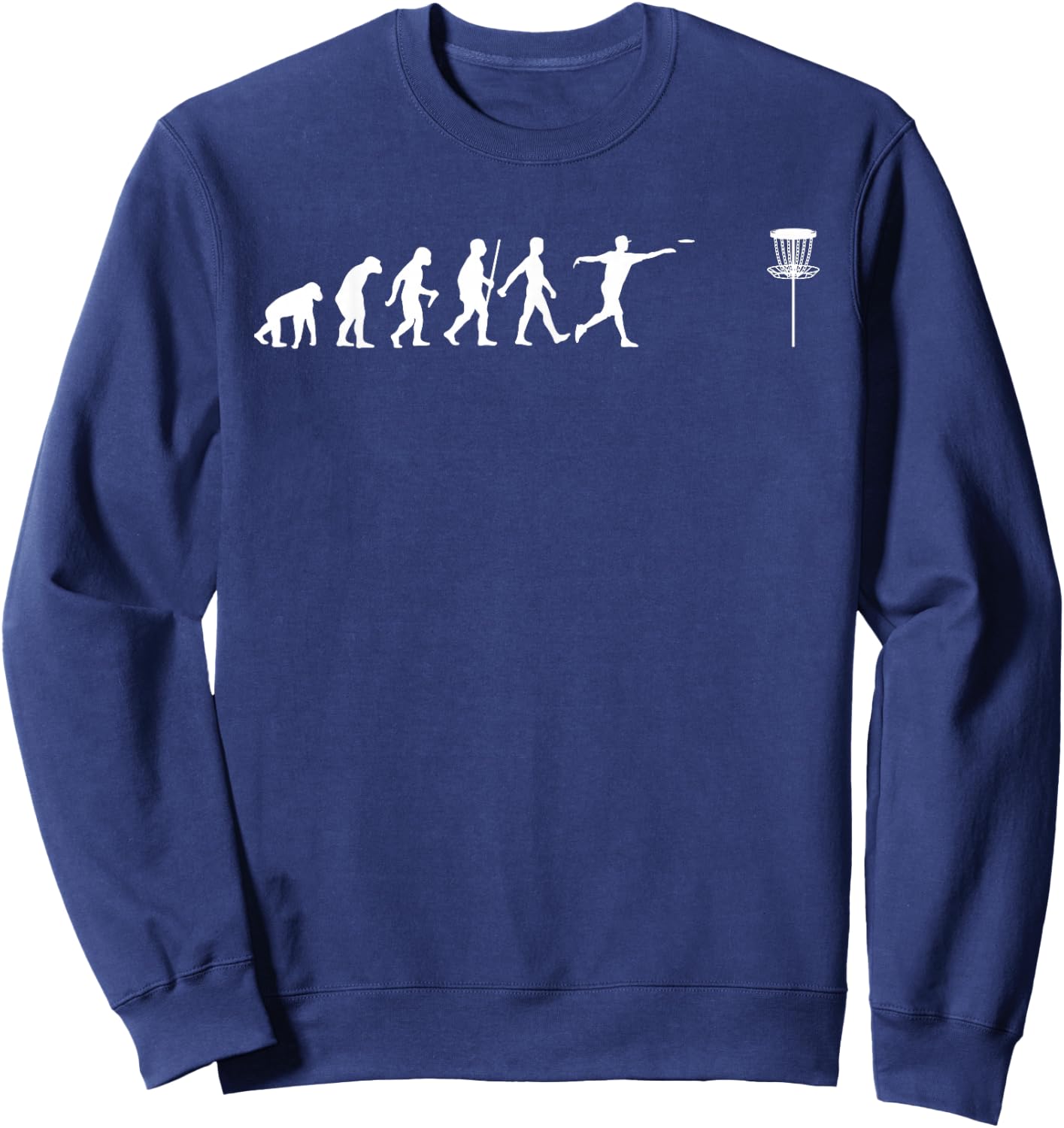 Cool Disc Golf Design Women Disc Golf Player Sweatshirt - Sweatshirt | Navy