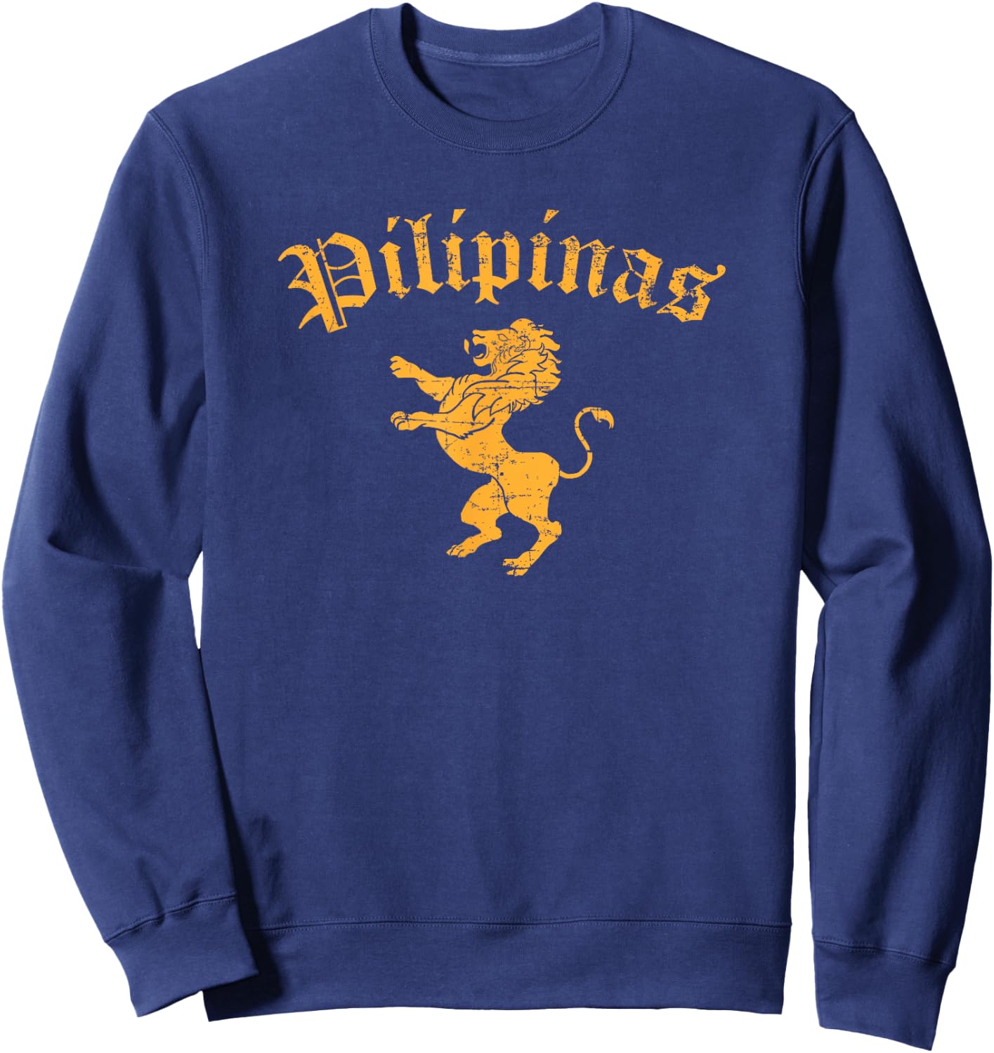 Pilipinas Philippines Lion Symbol Filipino Pride Sweatshirt - Sweatshirt | Navy