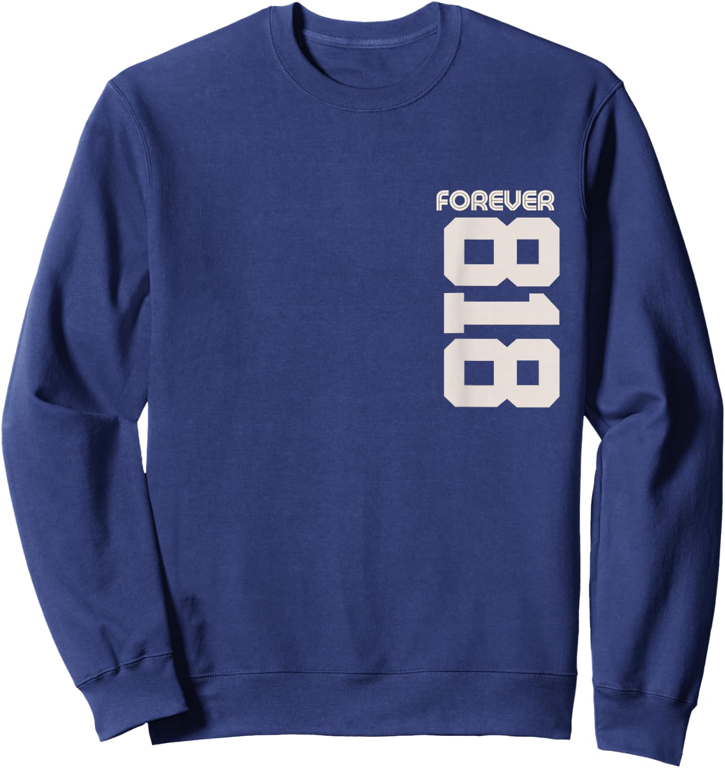 Vintage Forever 818 California Area Code 818 Sweatshirt - Sweatshirt | Navy