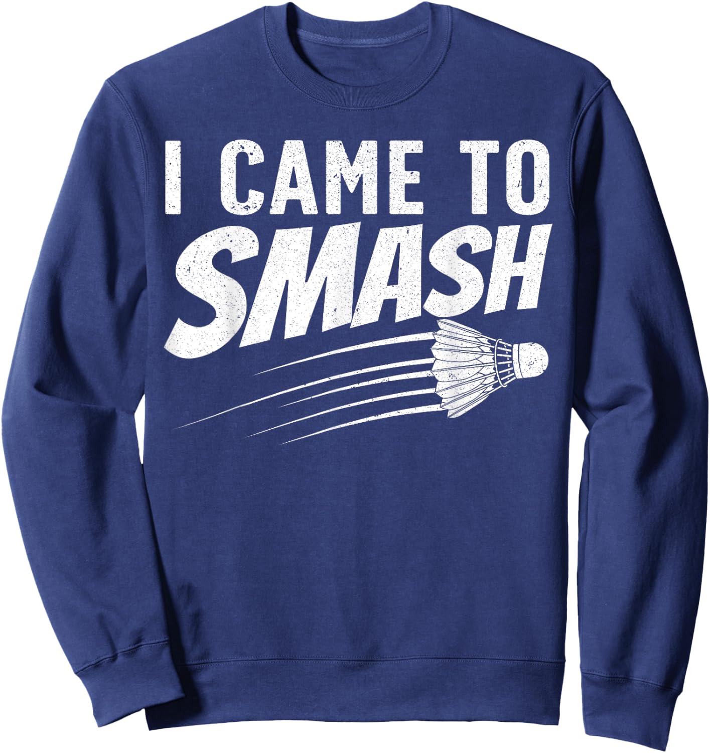 Funny Badminton Design Women Kids Badminton Players Sweatshirt - Sweatshirt | Navy
