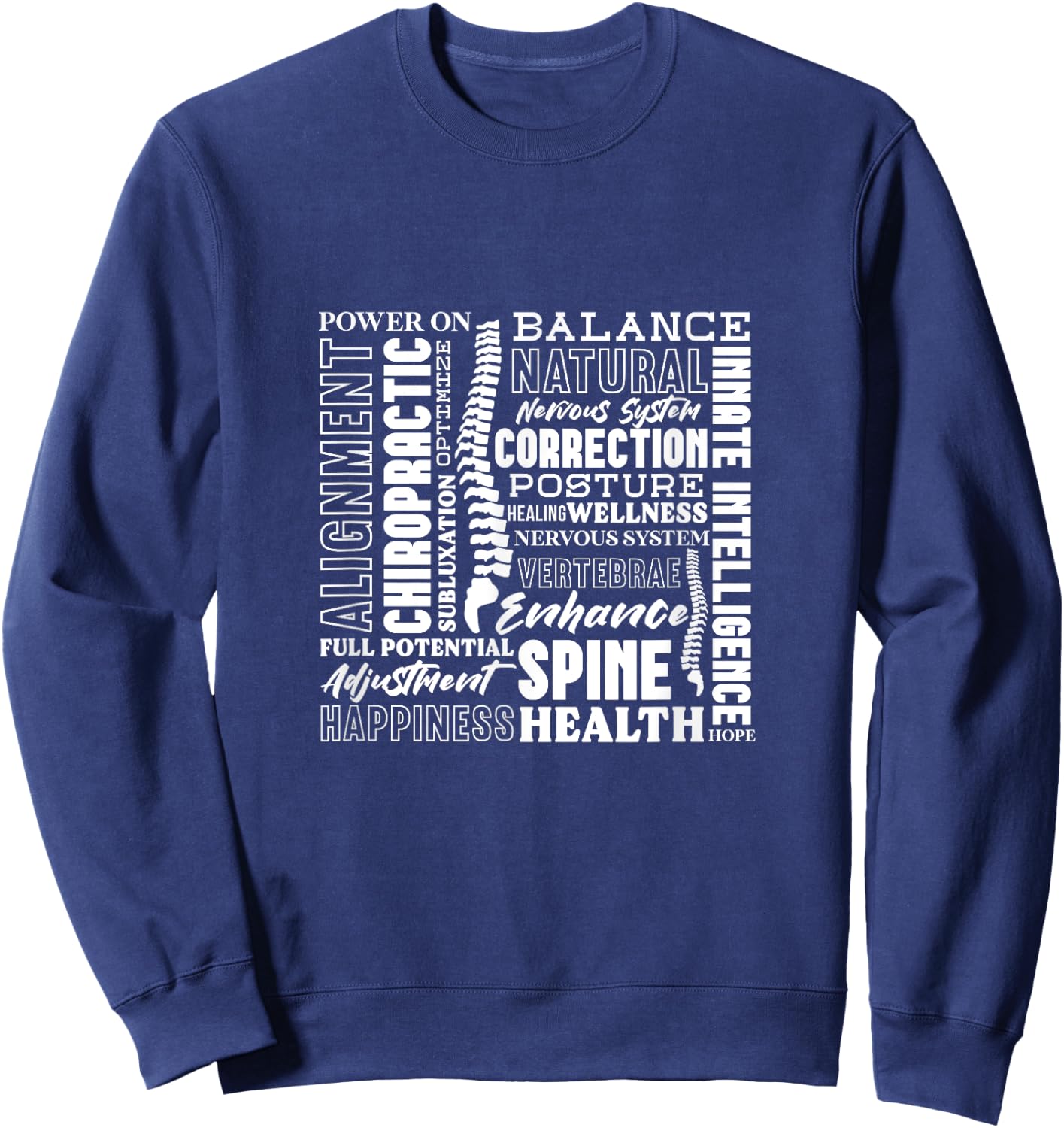 Chiropractor Chiropractic Spine Alignment Health Sweatshirt - Sweatshirt | Navy