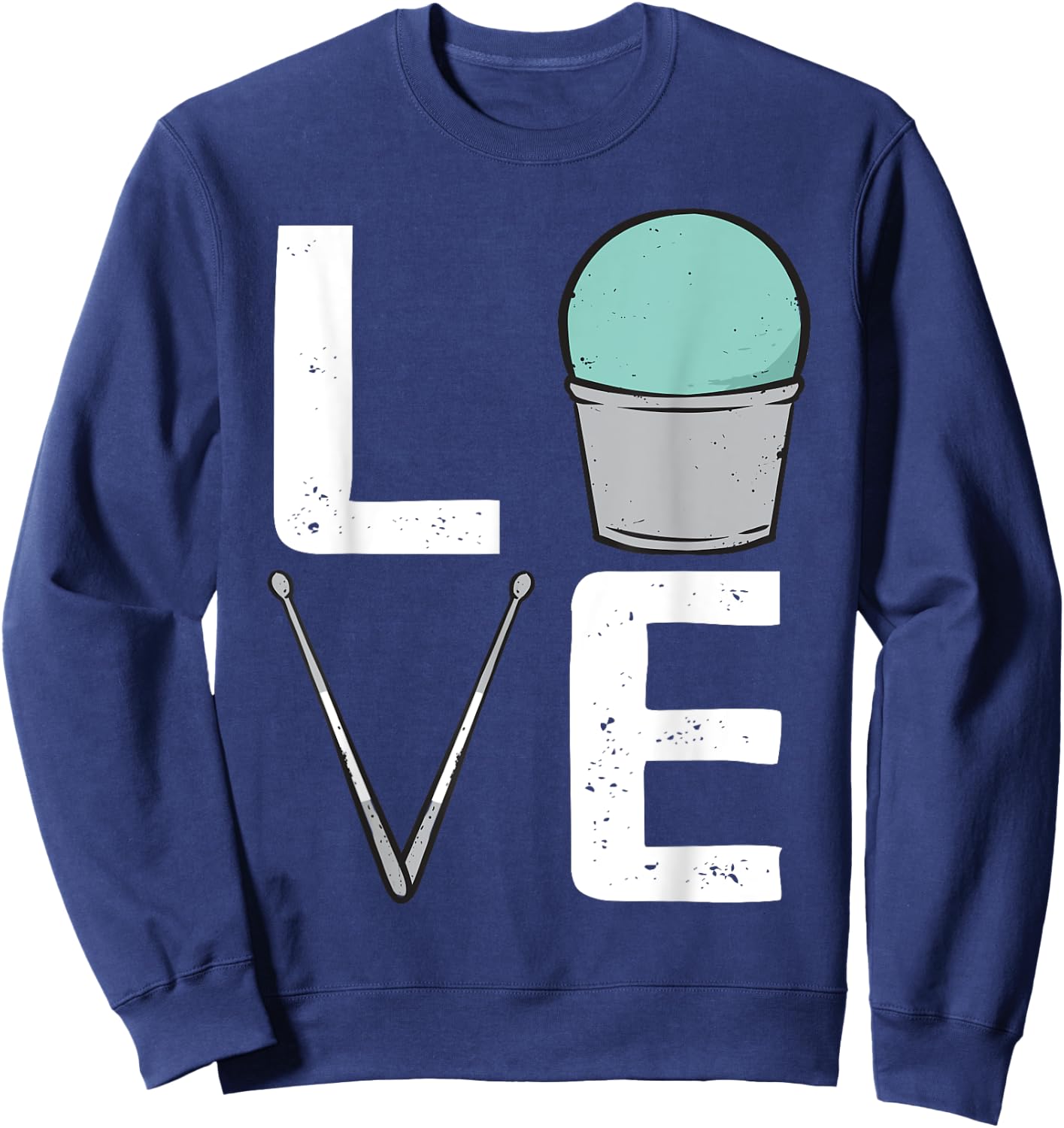 Cardio Drumming Love Gym Fitness Class Workout Sweatshirt - Sweatshirt | Navy