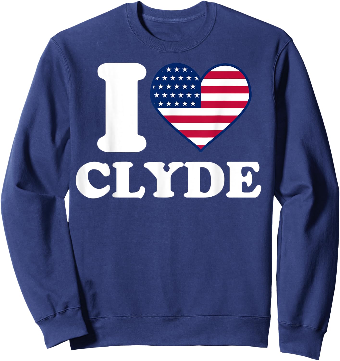 I love Clyde I heart Clyde Sweatshirt - Sweatshirt | Navy