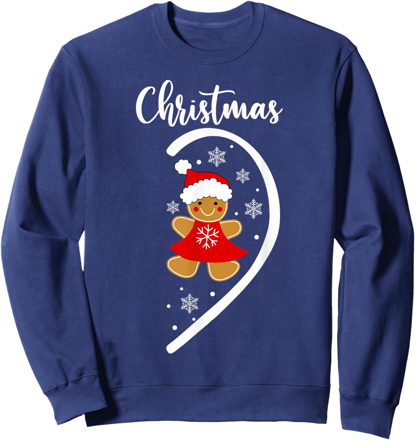 Merry Xmas Matching Christmas Pajama Black Short Sleeve Small -Adults Sweatshirt - Sweatshirt | Navy