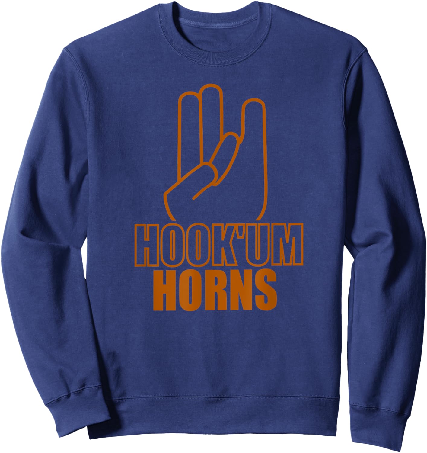 Hook'um Horns - Funny Texas Fan Apparel - The Texas Shocker Sweatshirt - Sweatshirt | Navy