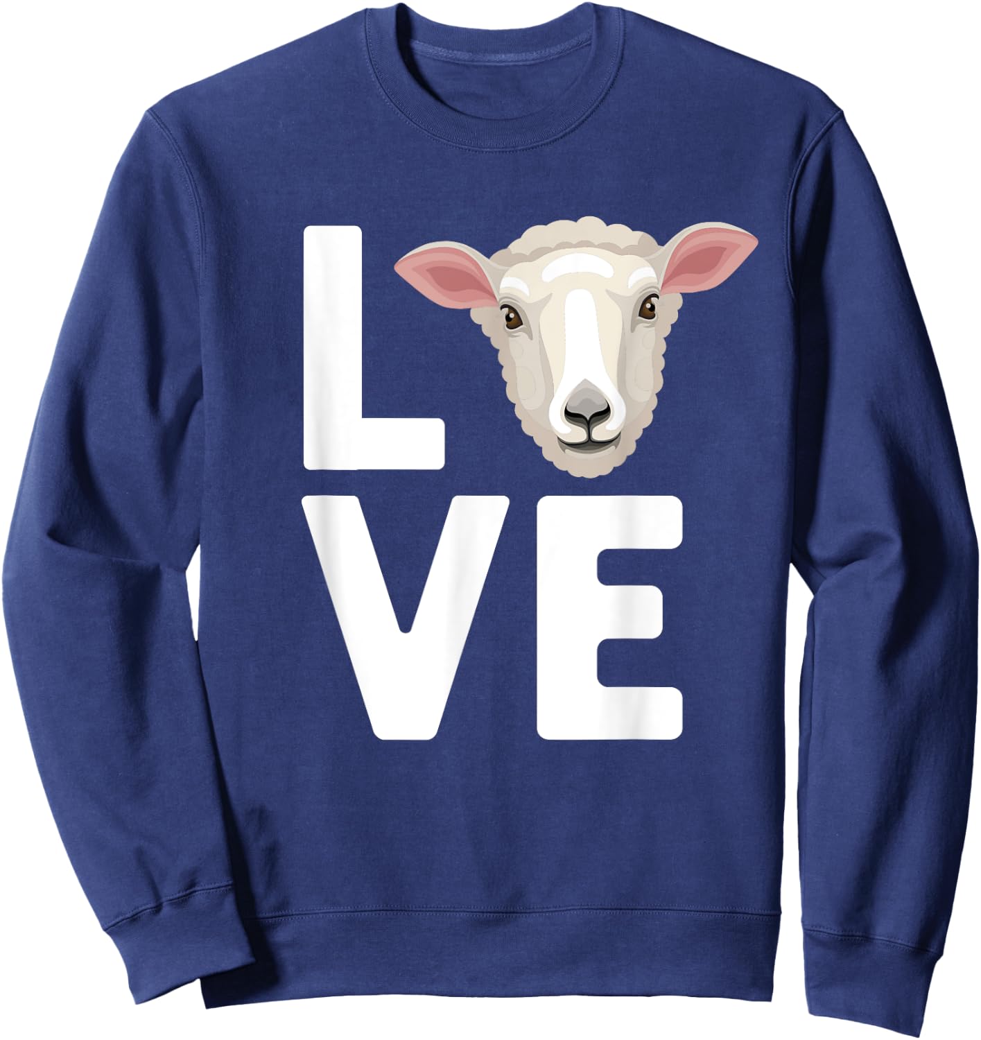 Cool Sheep Women Sheep Lovers Livestock Farmer Lamb Sweatshirt - Sweatshirt | Navy