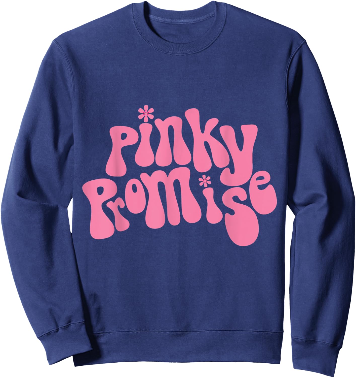 Pinky Promise, Best Friend Pinky Promise BFF Bestie Sweatshirt - Sweatshirt | Navy