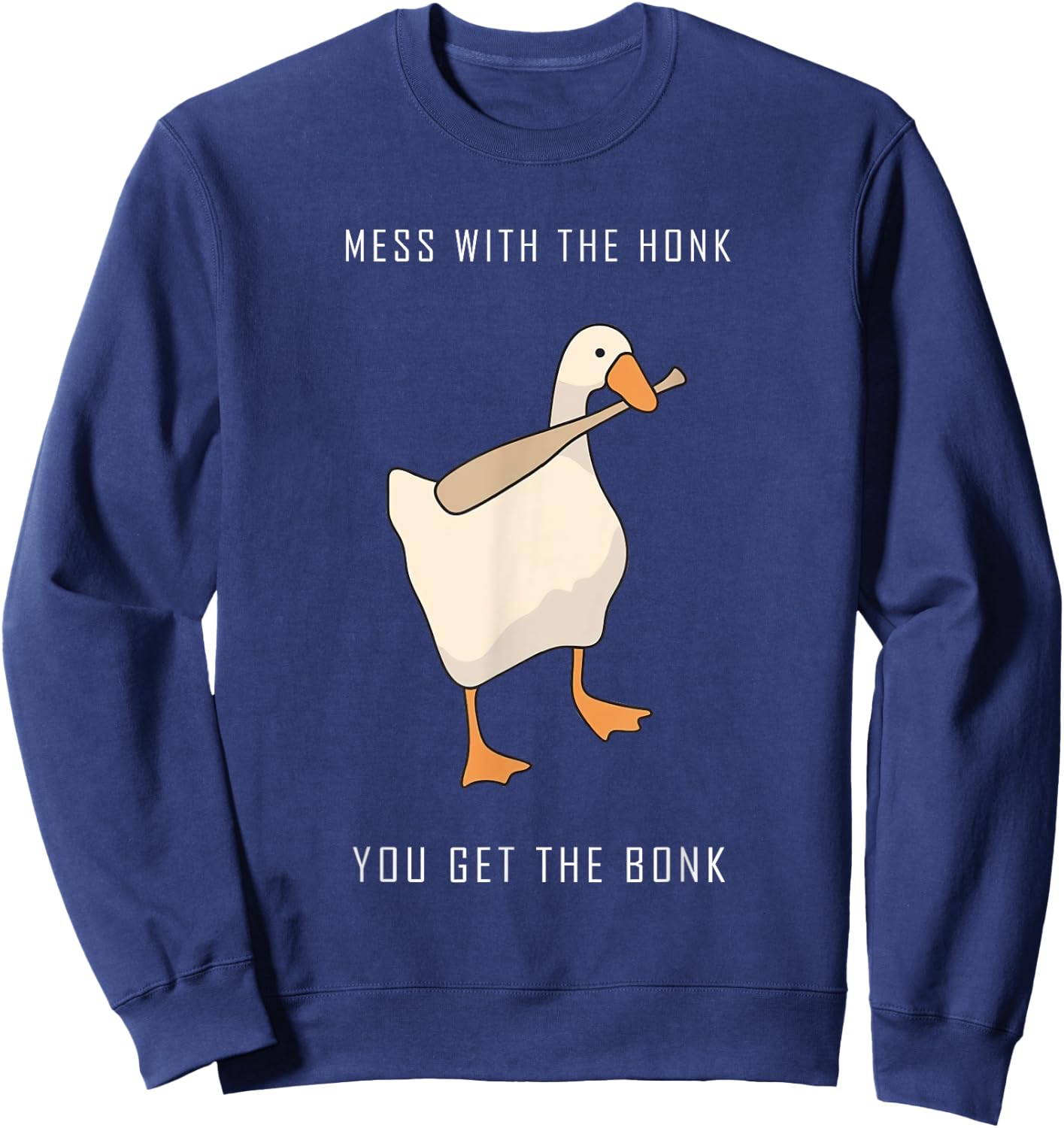 Untitled Goose Game Funny Family Gaming Sweatshirt - Sweatshirt | Navy