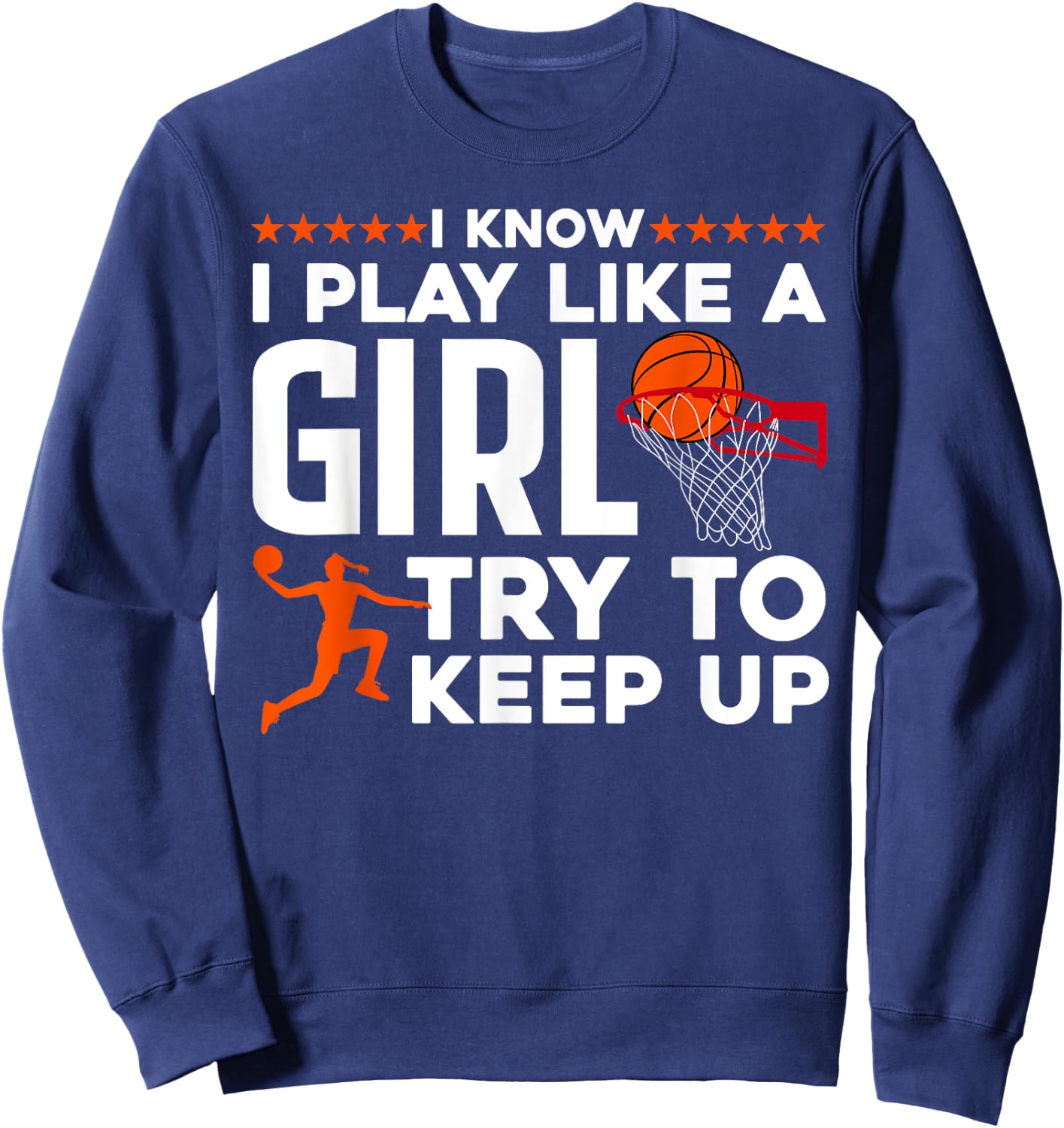 Cool Basketball For Girl Women College Basketball Team Coach Sweatshirt - Sweatshirt | Navy