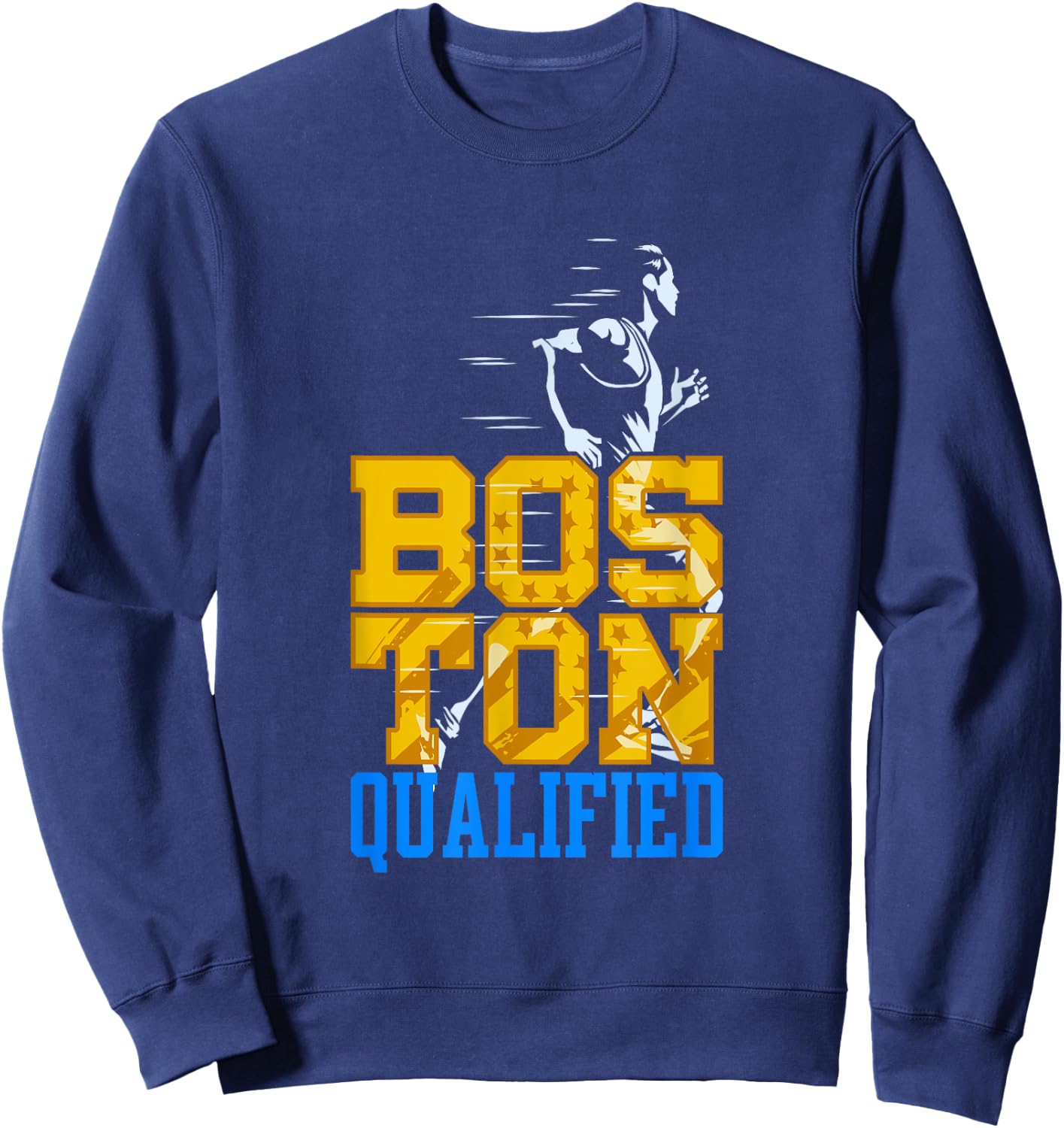 Boston Qualified Annual Marathon Training Sweatshirt - Sweatshirt | Navy