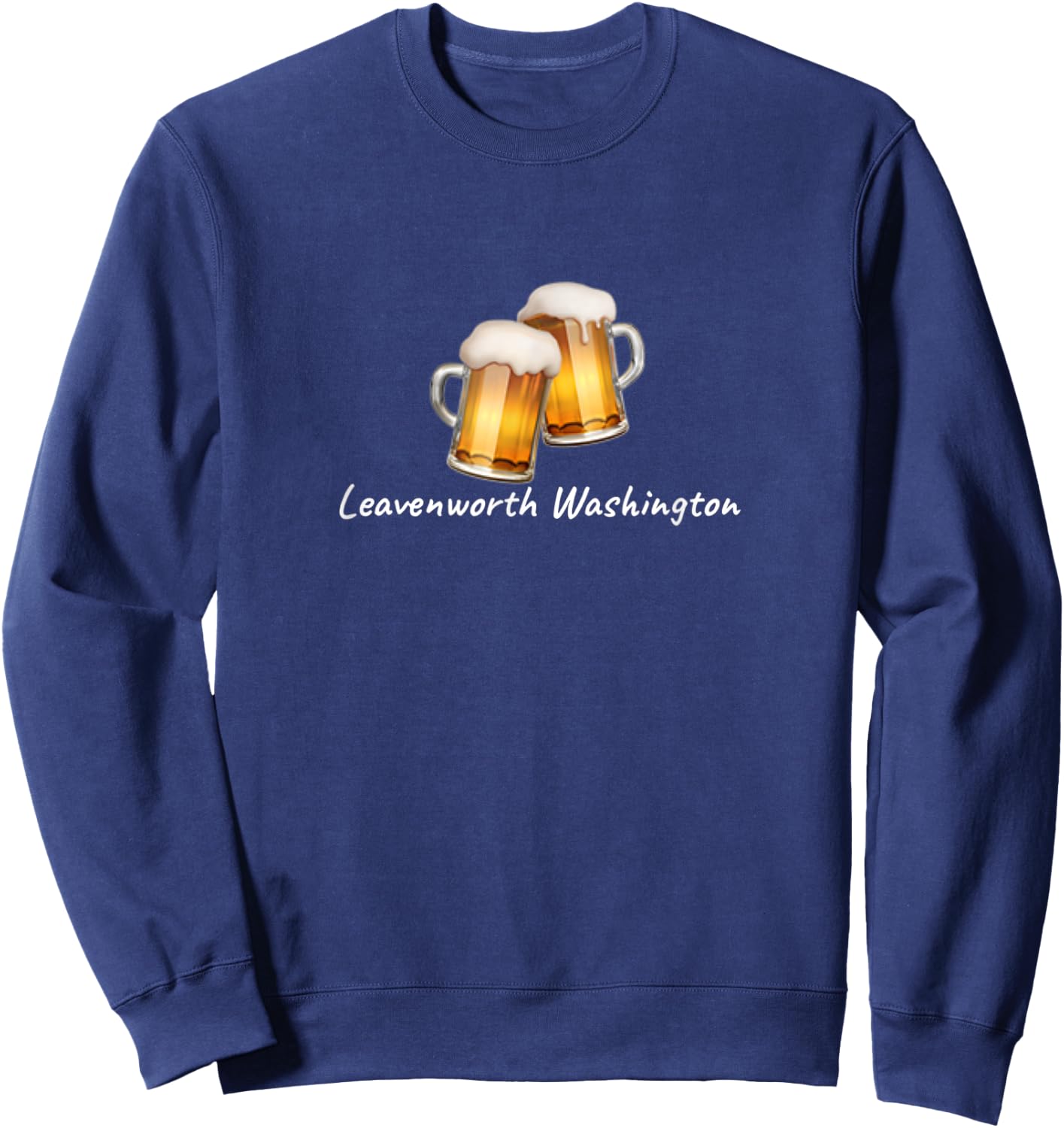 Leavenworth Washington | Beer Sweatshirt - Sweatshirt | Navy