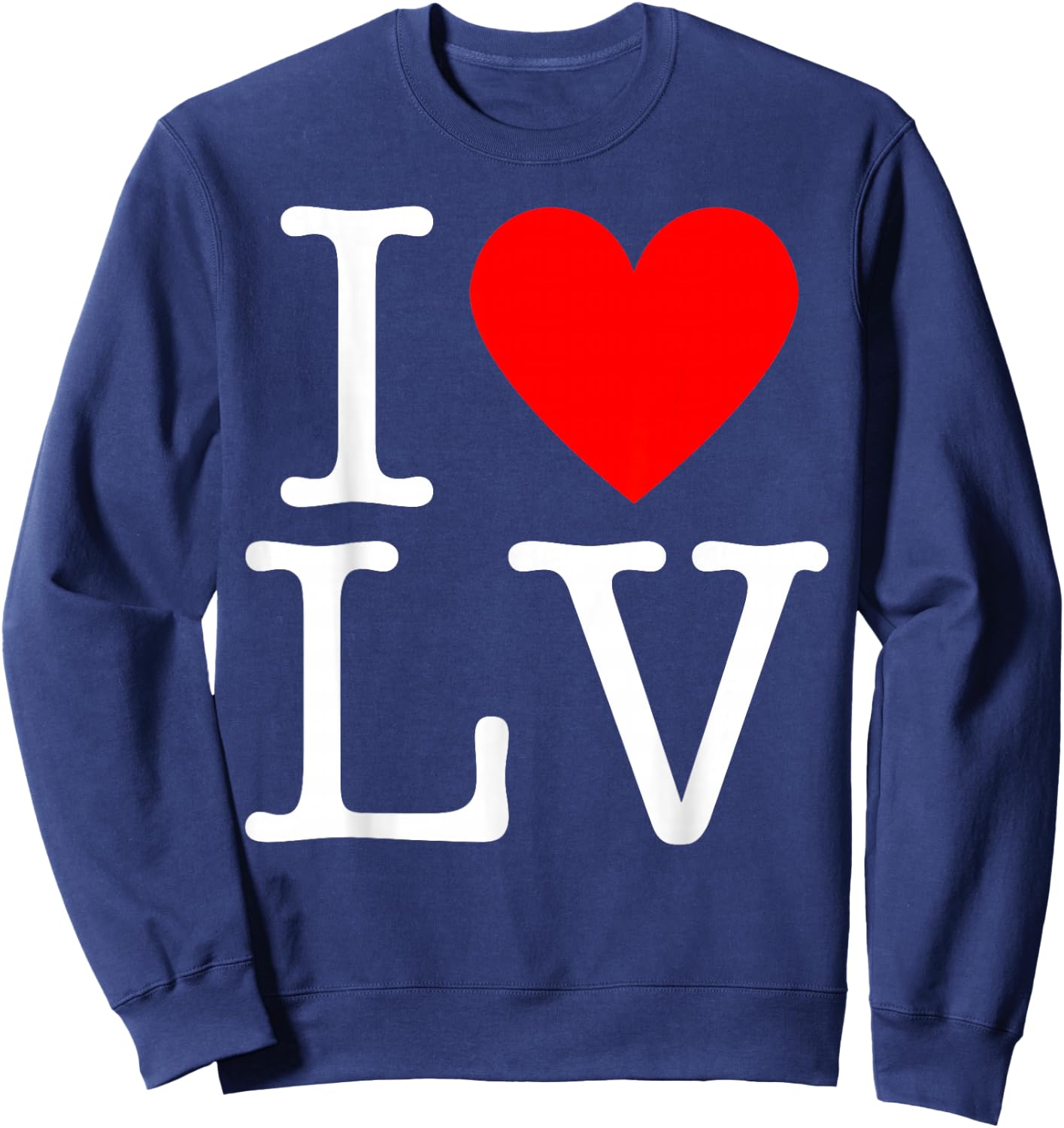 I Heart Las Vegas - I Love LV Sweatshirt - Sweatshirt | Navy