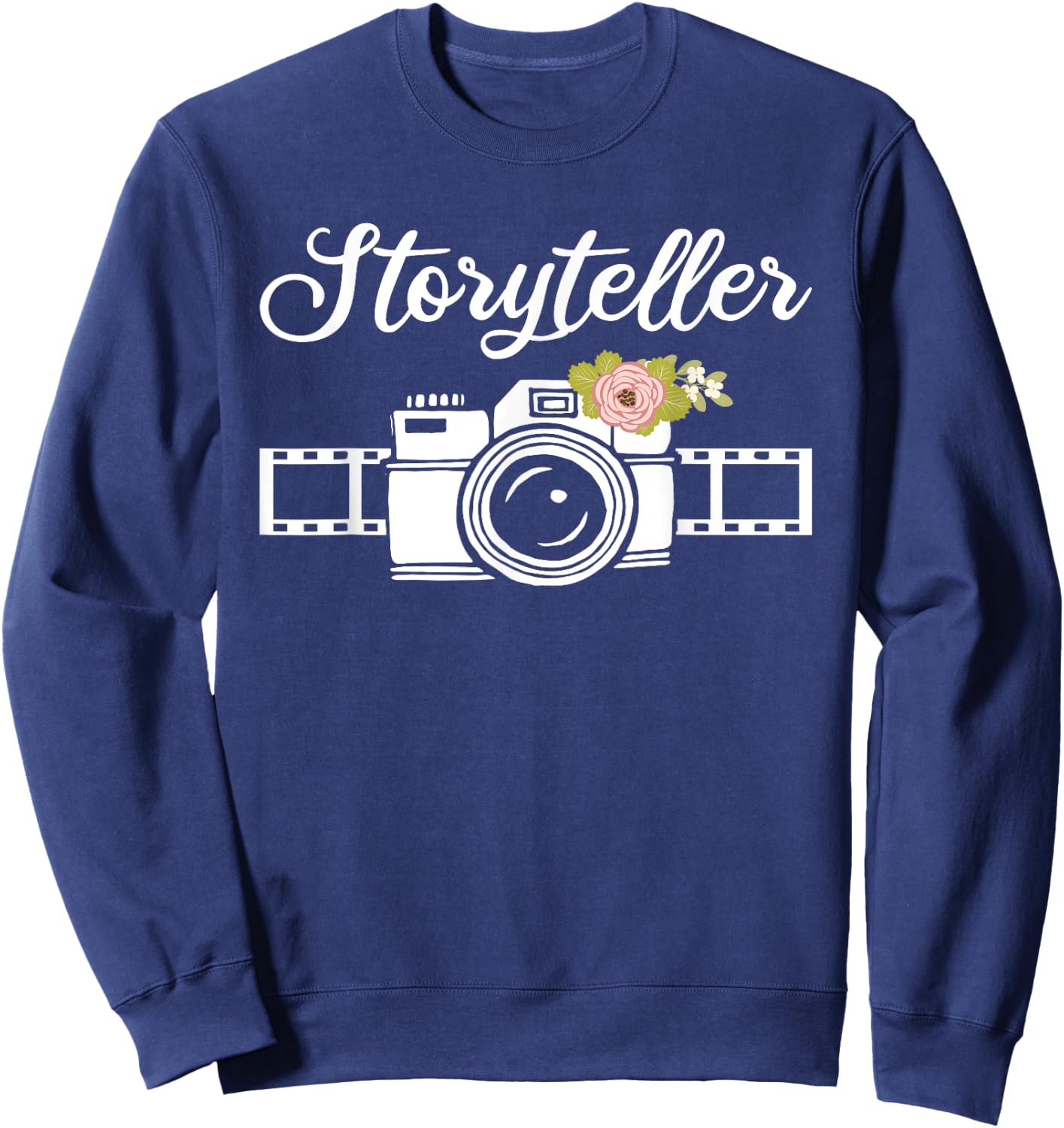 Funny Photography Art Women Photographer Camera Film Sweatshirt - Sweatshirt | Navy