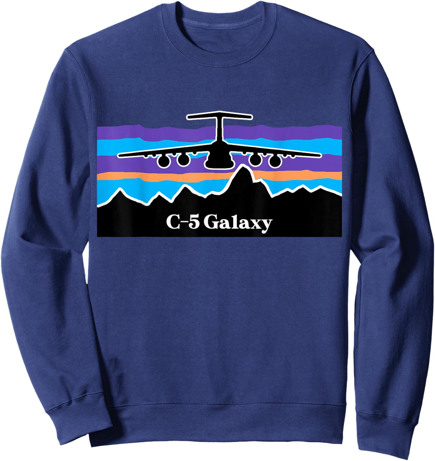 C-5 Galaxy Mountain Airlift Sweatshirt - Sweatshirt | Navy
