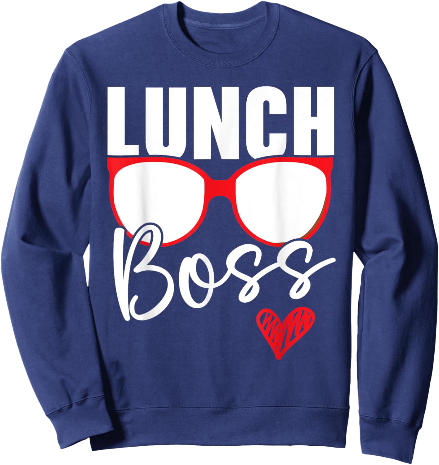 Lunch Boss Cafeteria Job Profession Lady Cook Lunch Lady Sweatshirt - Sweatshirt | Navy