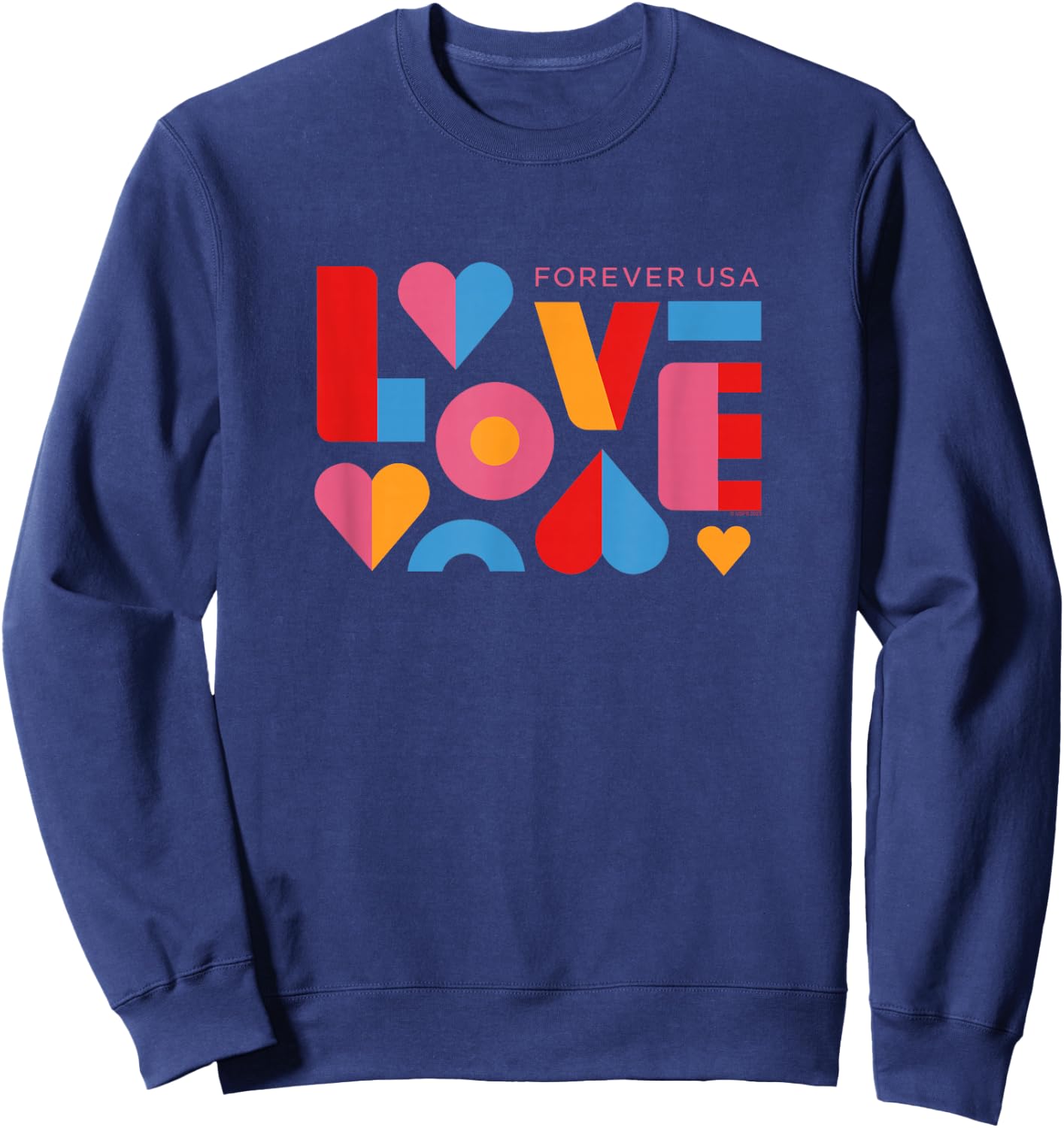 USPS Forever USA Love Sweatshirt - Sweatshirt | Navy