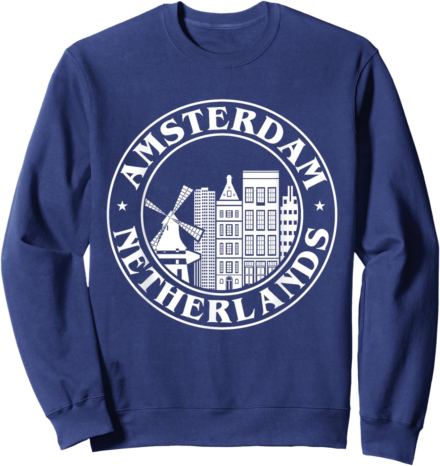 Amsterdam Holland Skyline Amsterdam Netherlands Sweatshirt - Sweatshirt | Navy
