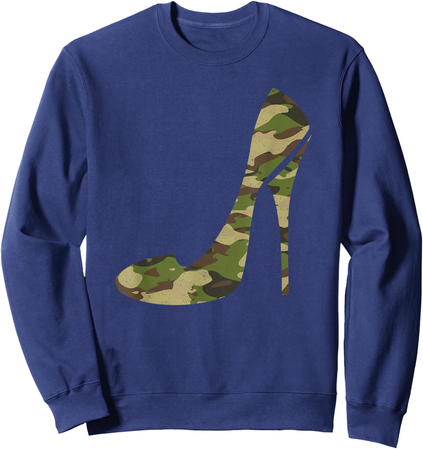 Cool Camouflage Art Girl Camo Clothes Costume Camo Sweatshirt - Sweatshirt | Navy