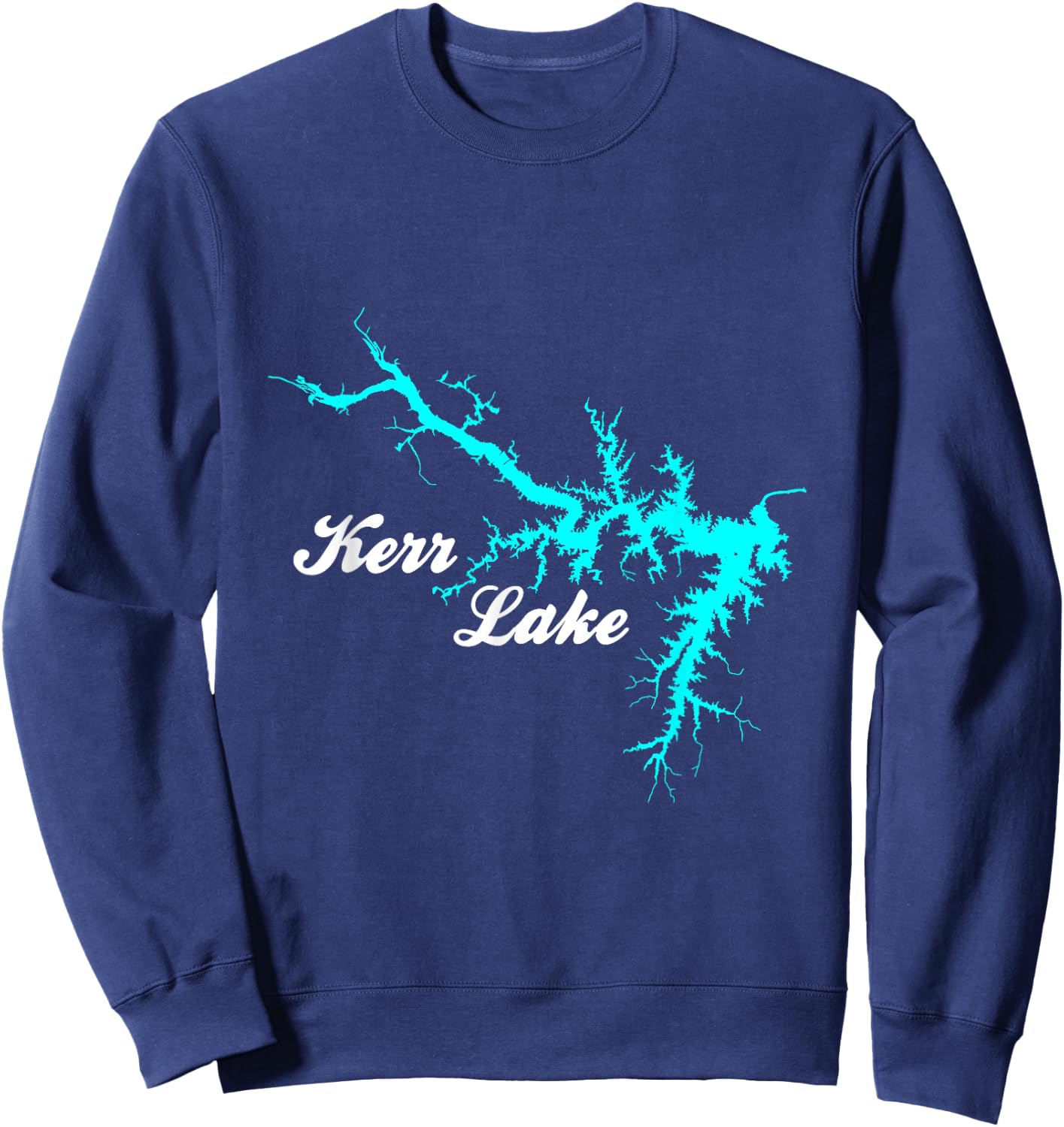 Minimalist Kerr Lake - North Carolina Sweatshirt - Sweatshirt | Navy
