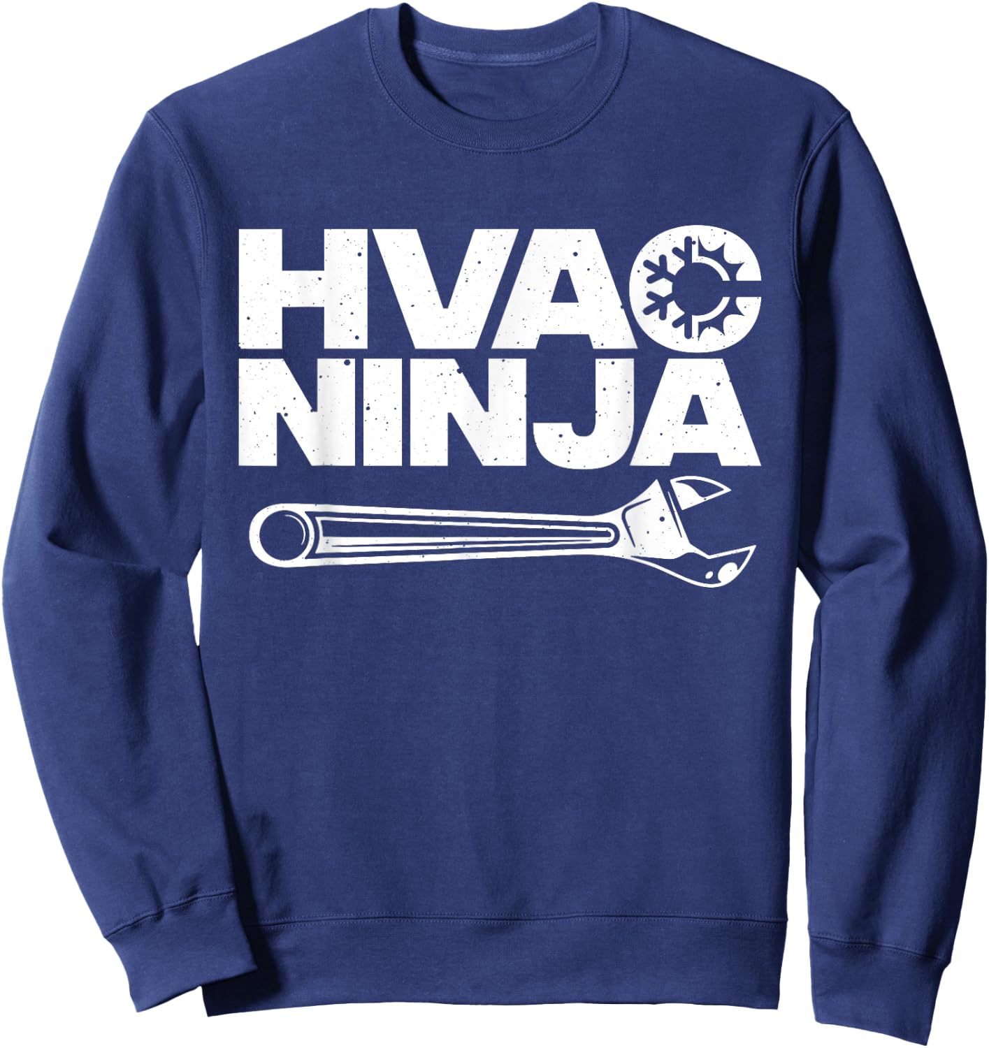 Funny HVAC Art Air Condition Lover HVAC Technician Sweatshirt - Sweatshirt | Navy
