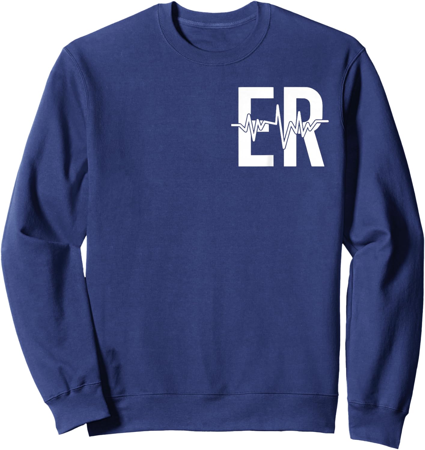 Emergency Department ER Nurse front + back Emergency Room Sweatshirt - Sweatshirt | Navy