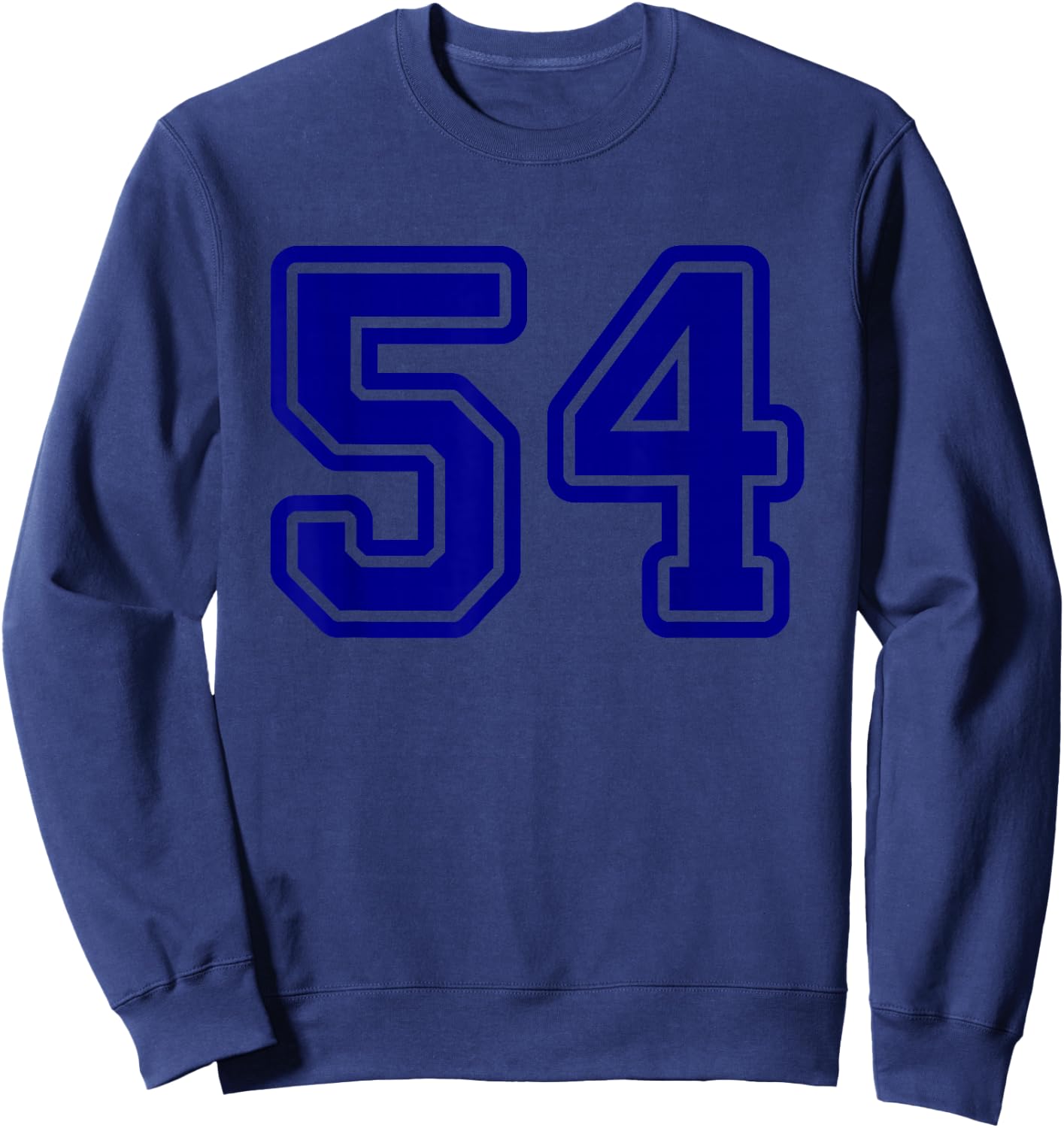 Number #54 Blue Sport Number 54 Sweatshirt - Sweatshirt | Navy