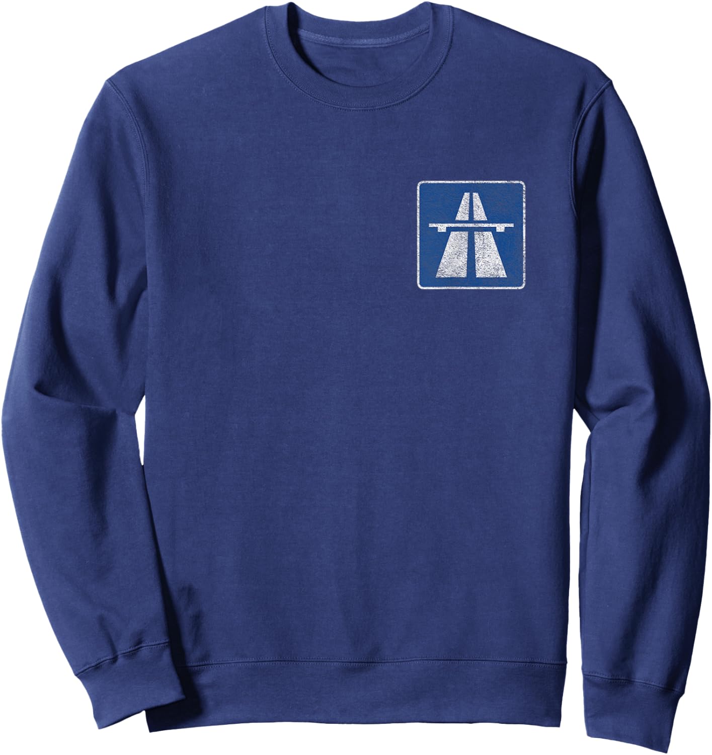 Germany Autobahn Sign Bundesautobahn No Limits Sweatshirt - Sweatshirt | Navy