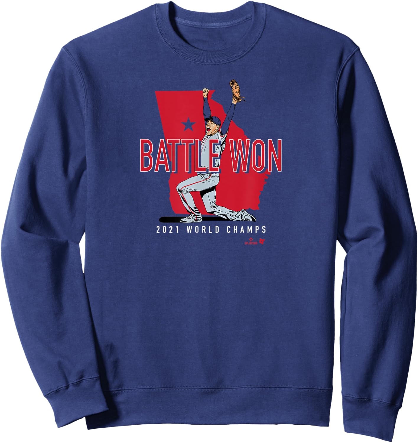 Officially Licensed Freeman - Freddie Freeman: Battle Won Sweatshirt - Sweatshirt | Navy