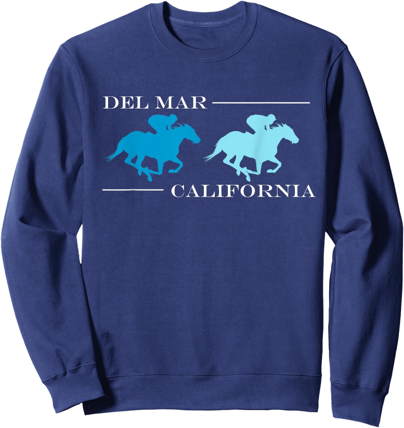 Del Mar California Horse Racing Sweatshirt - Sweatshirt | Navy