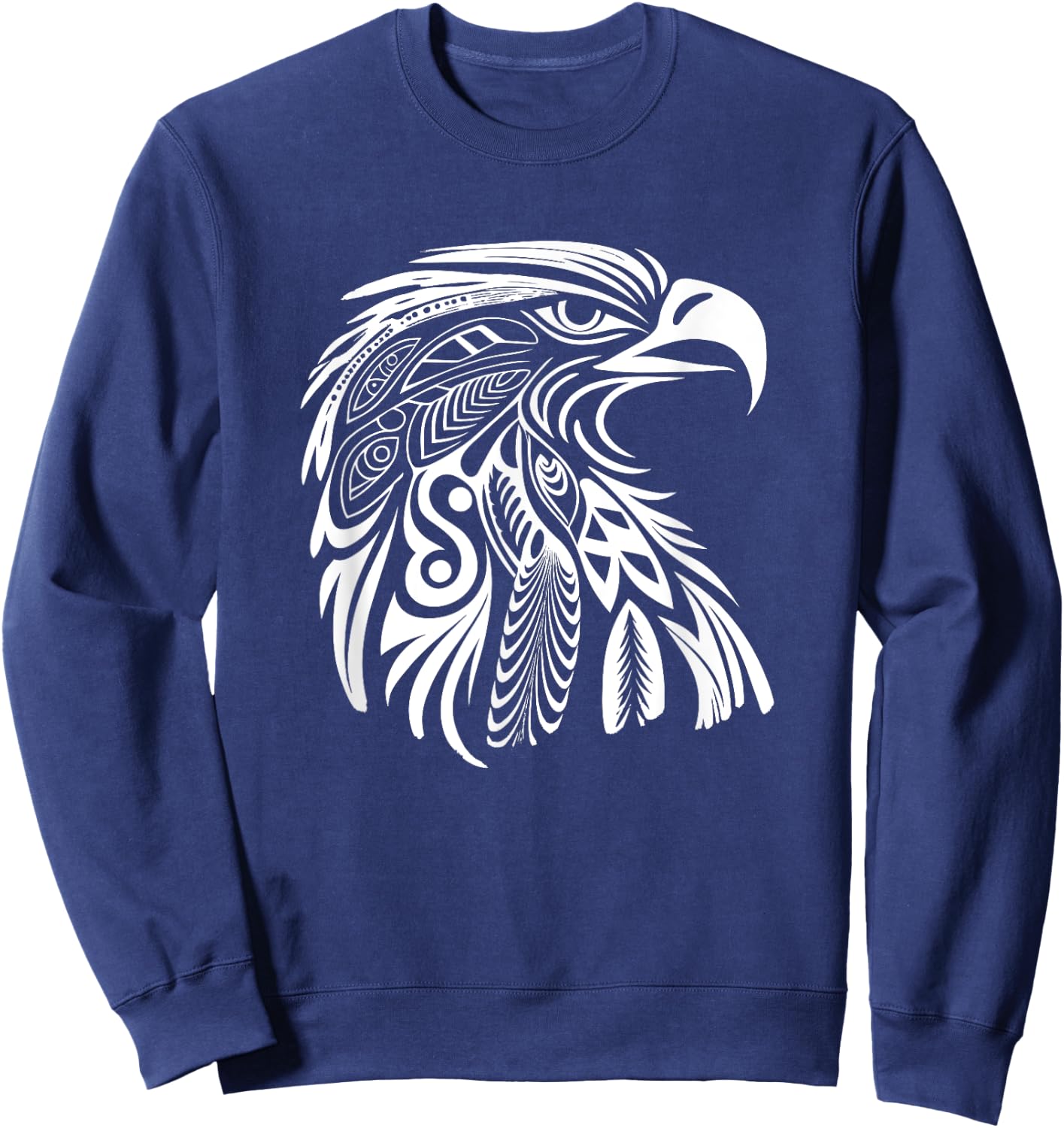 Eagle, feathers, king of air, spirit animal, bird, freedom Sweatshirt - Sweatshirt | Navy