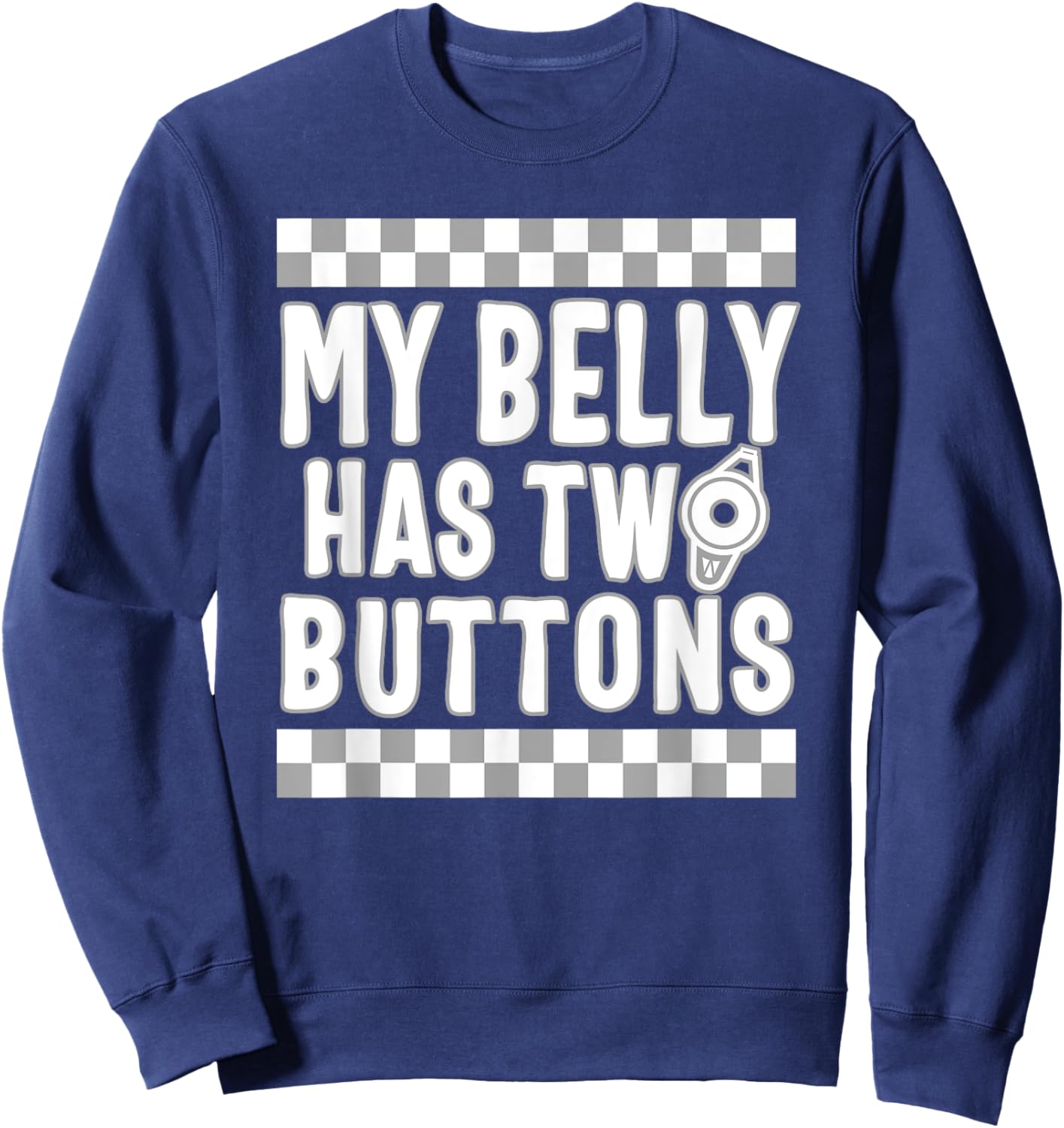 Feeding Tube My Belly Has Two Buttons Kids Feeding Tubie Hea Sweatshirt - Sweatshirt | Navy