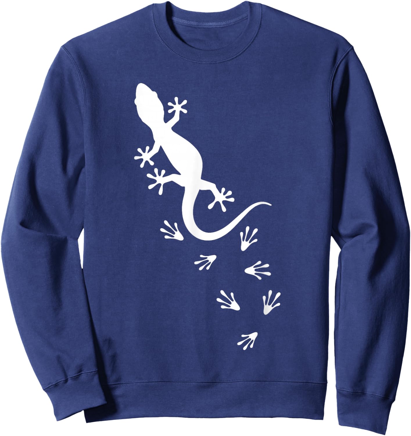 Cool Lizard Herpetology Reptile Lover Funny Lizard Design Sweatshirt - Sweatshirt | Navy