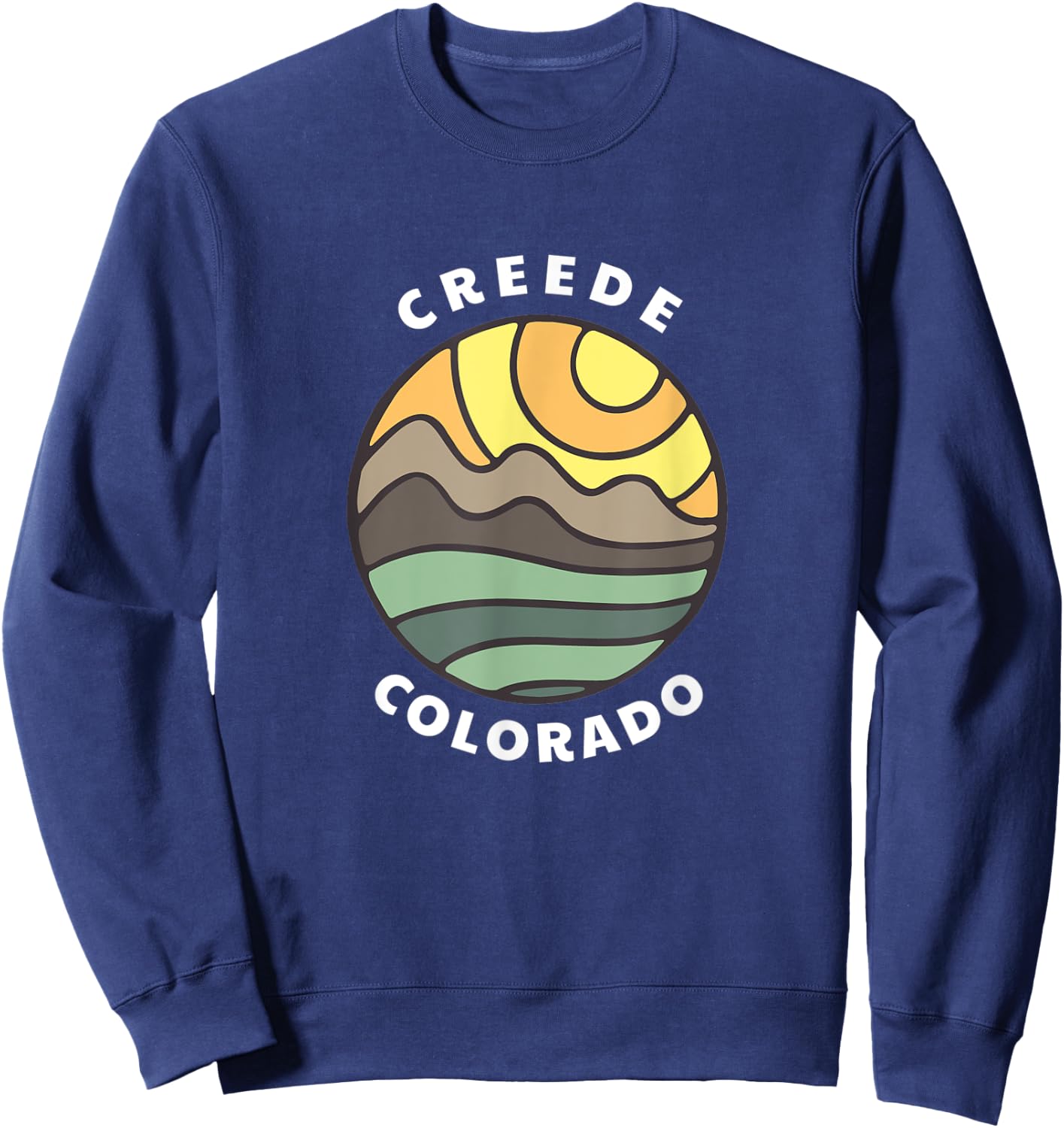 Creede Colorado Rocky Mountains CO Vacation Souvenir Sweatshirt - Sweatshirt | Navy