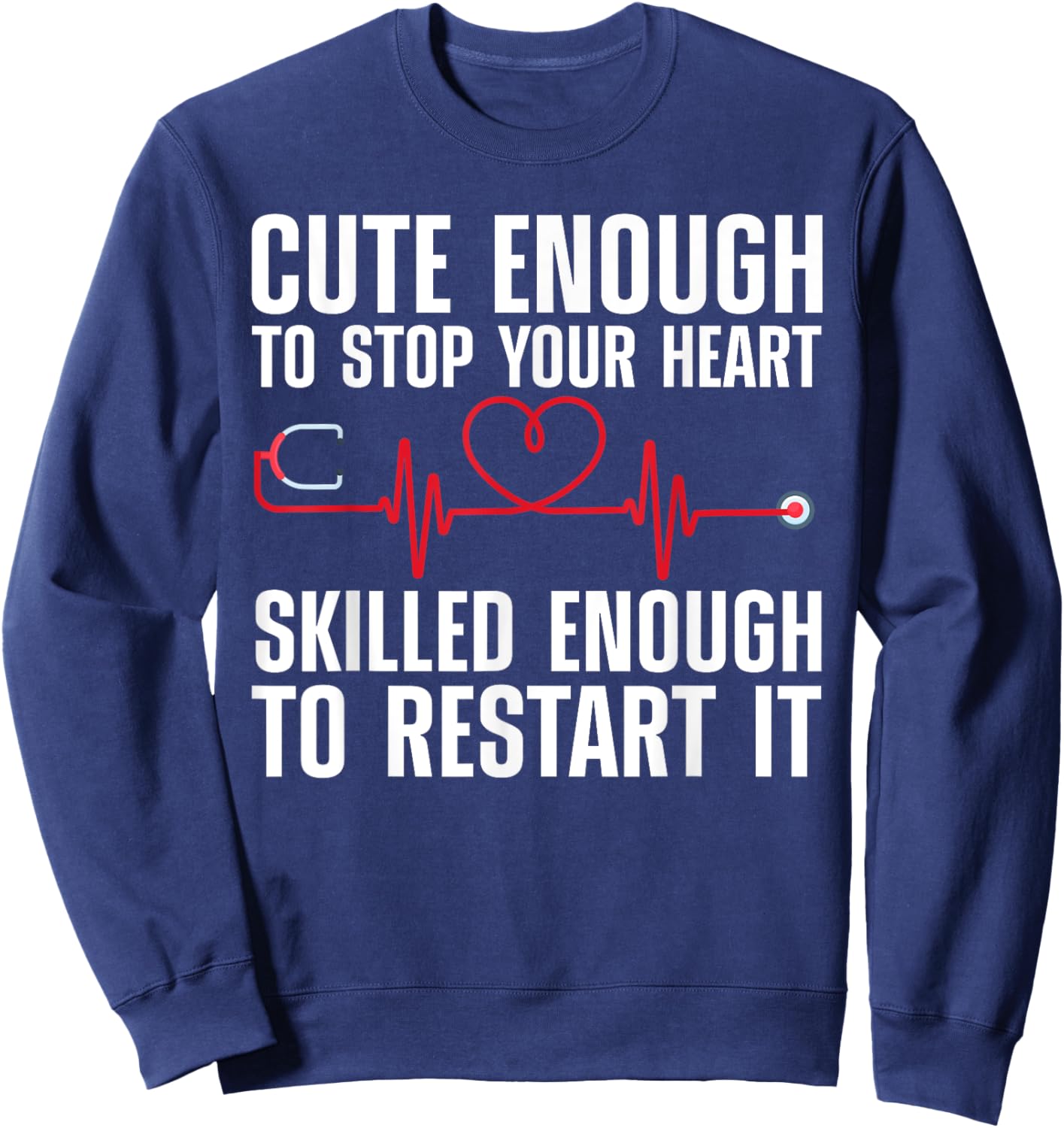 Cool Nurse Women Medical Assistant Nursing Aide CNA Sweatshirt - Sweatshirt | Navy