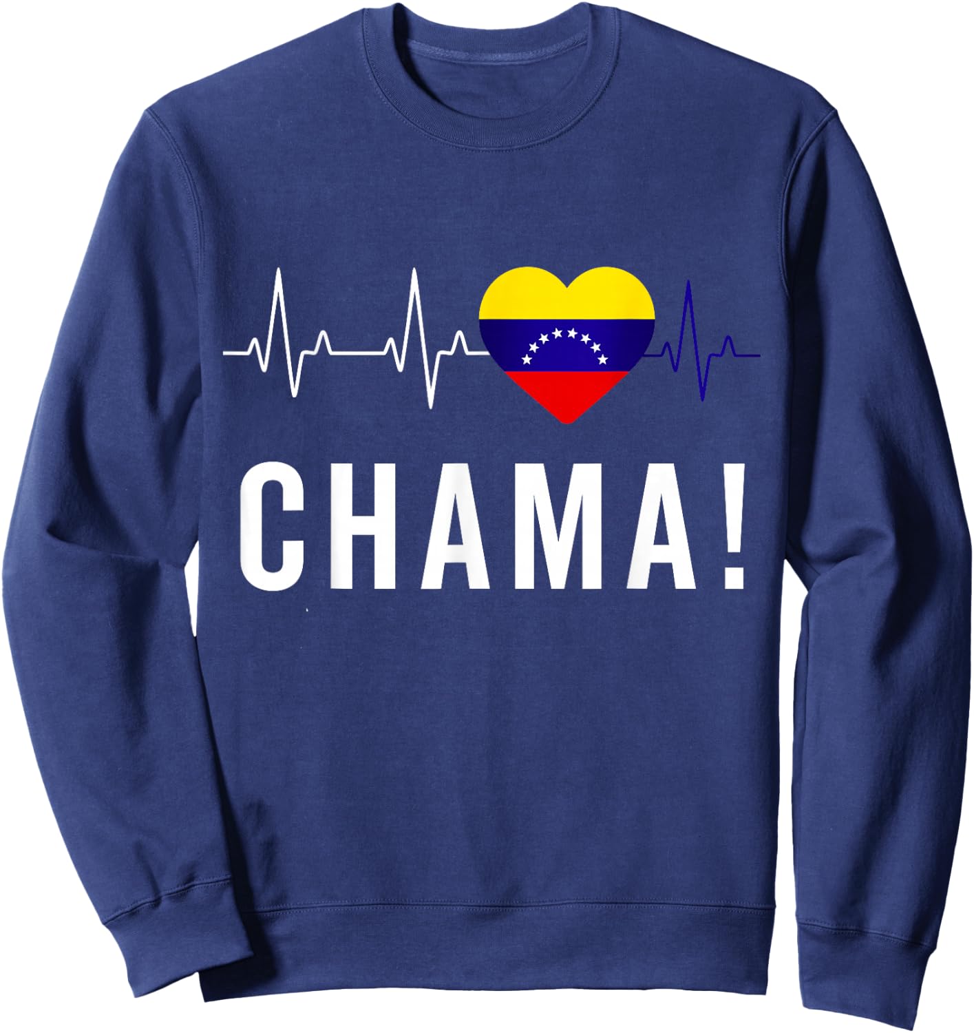 Venezuela Flag Pride Bandera Venezolana Camiseta Chama Girl Sweatshirt - Sweatshirt | Navy
