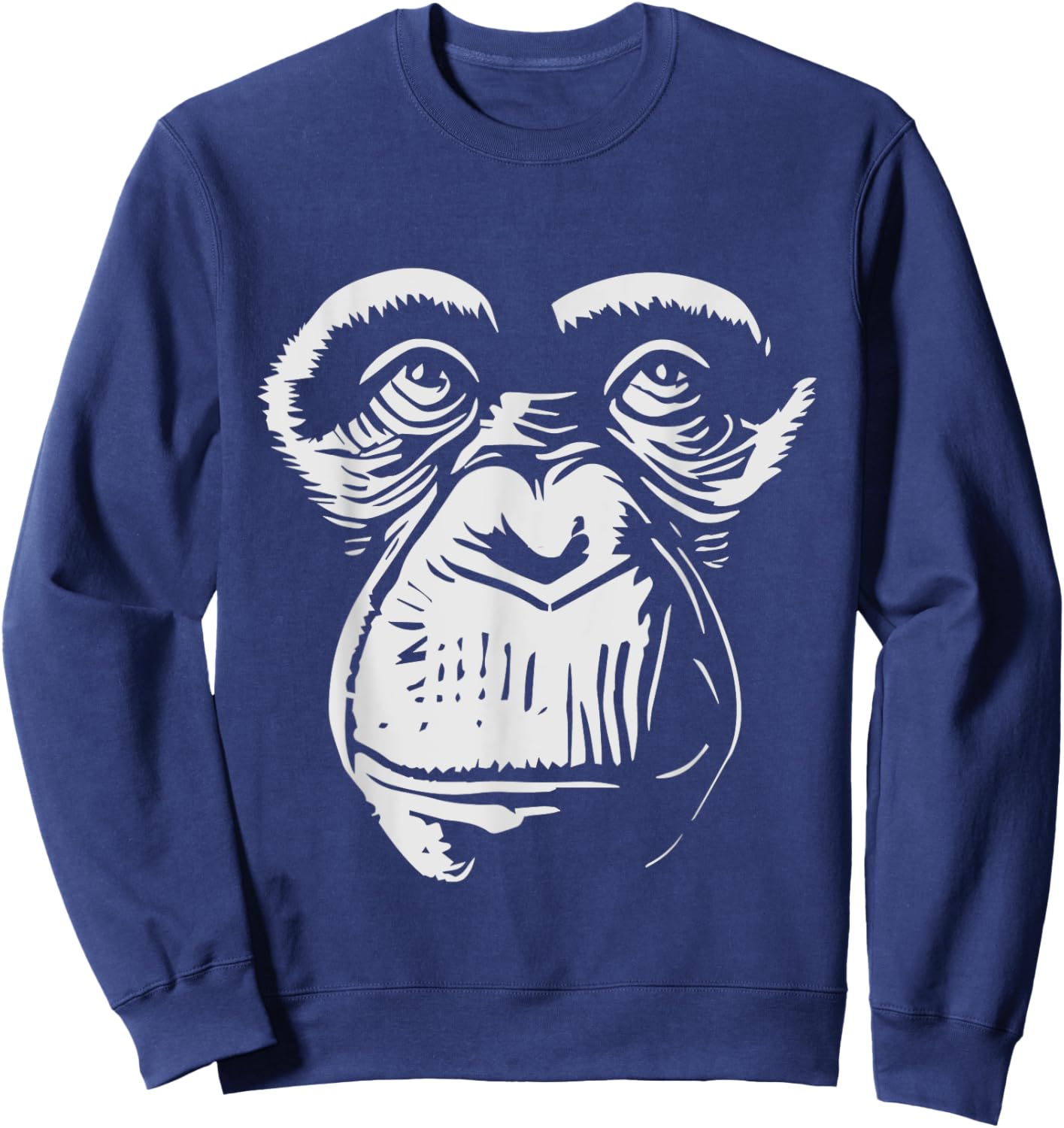 Monkey Face - Primates Wildlife Zoo Animal Lover Zookeeper Sweatshirt - Sweatshirt | Navy
