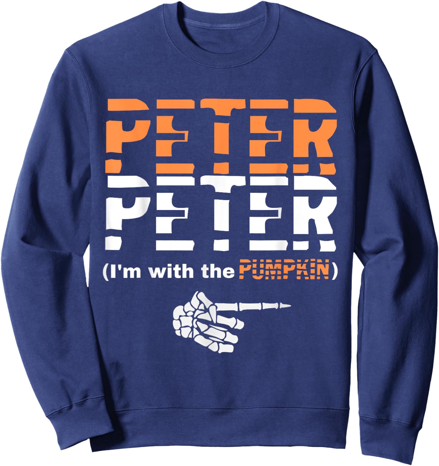 Peter Pumpkin Eater Halloween Matching Couples Costume Sweatshirt - Sweatshirt | Navy