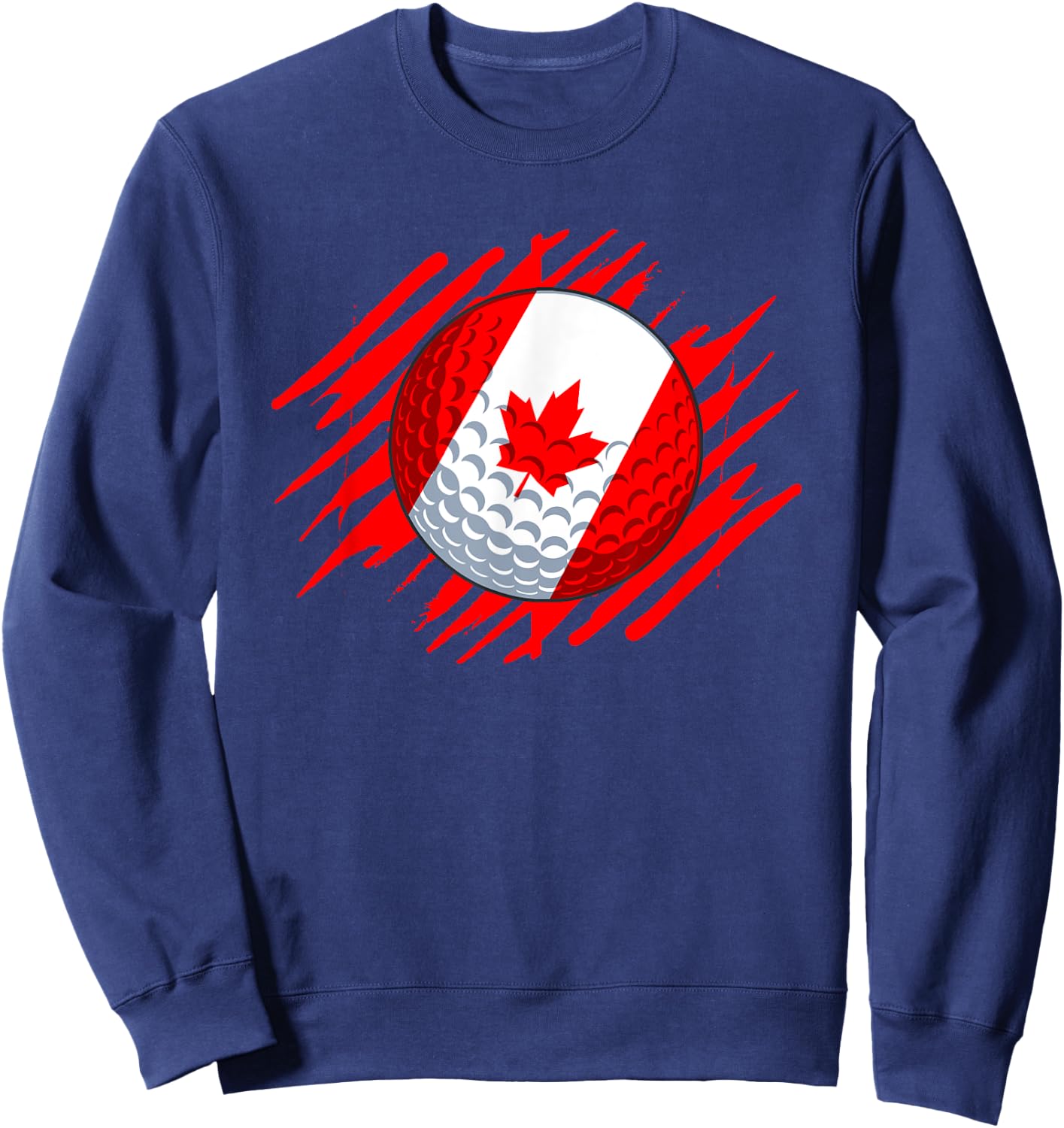 Golf Ball With The Flag Of Canada Sweatshirt - Sweatshirt | Navy