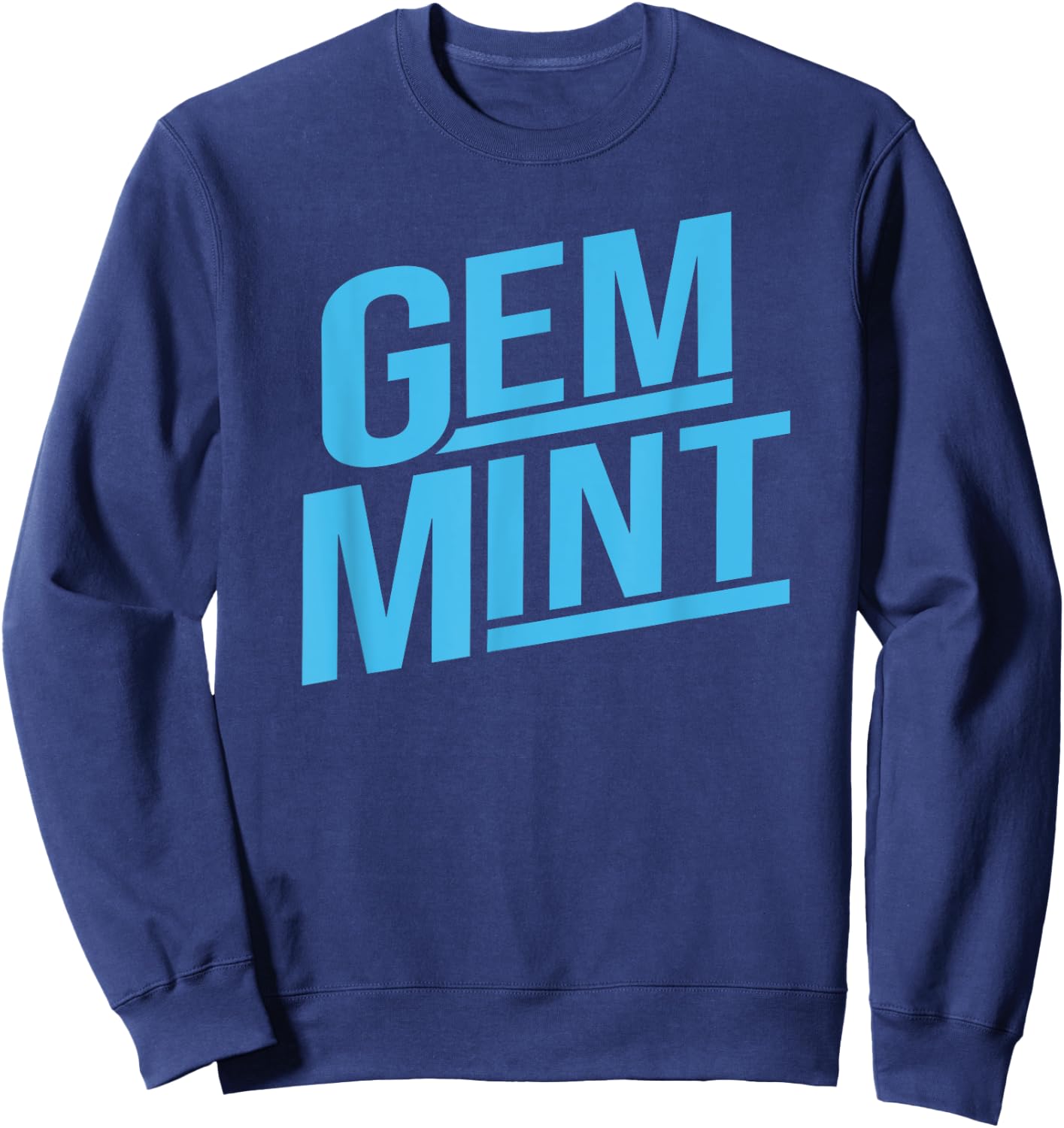Gem Mint Grade Funny Baseball Card Collector Trading Cards Sweatshirt - Sweatshirt | Navy