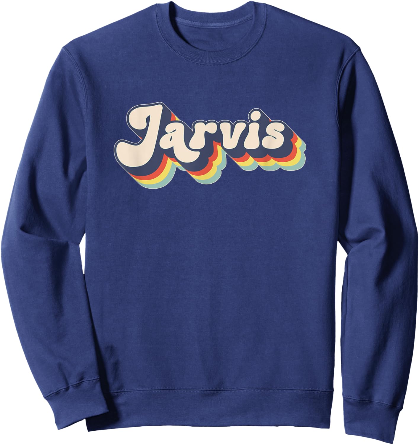 JARVIS Family Name Personalized Surname JARVIS Sweatshirt - Sweatshirt | Navy