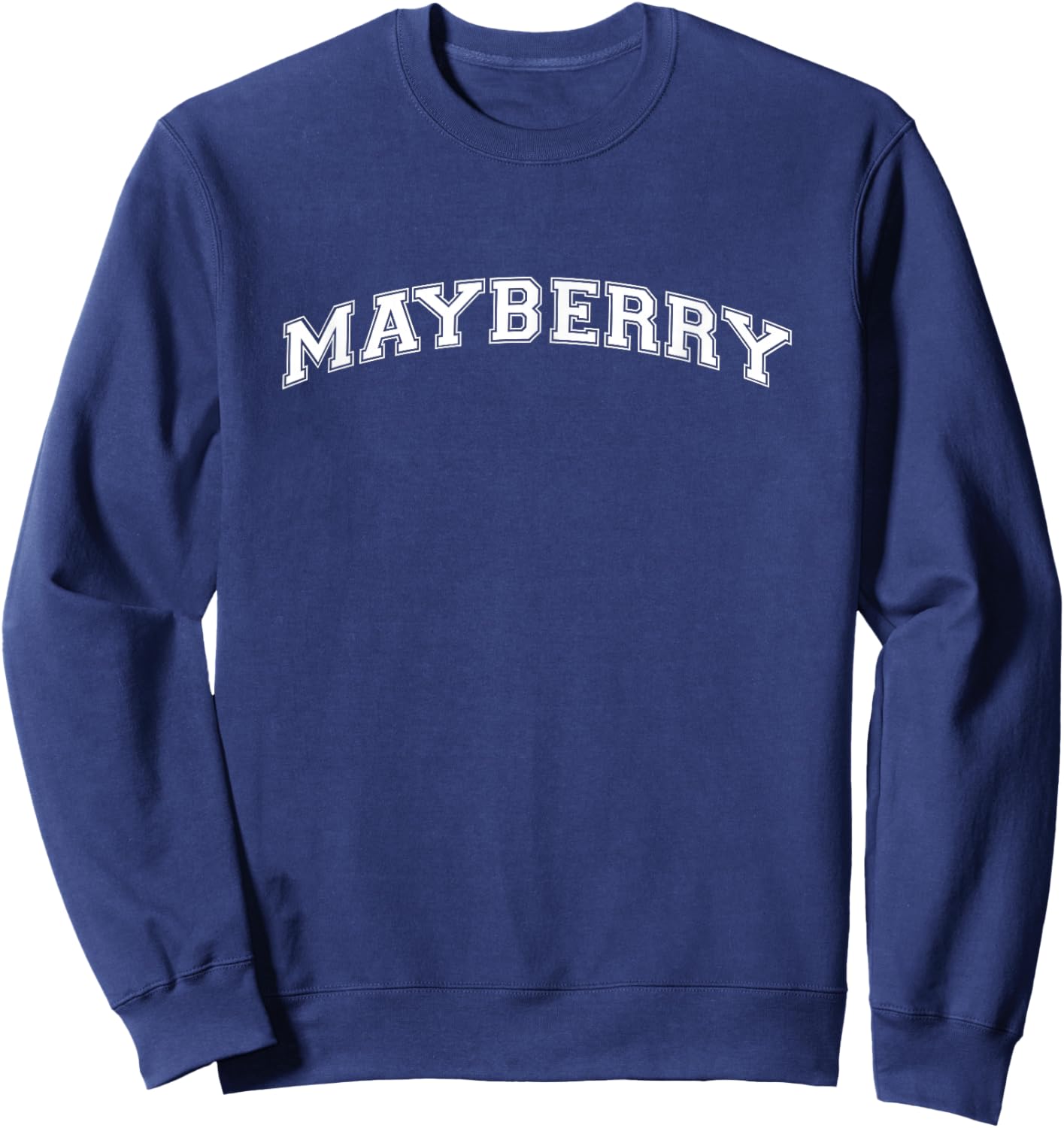 Mayberry Athletic Arch College University Alumni Sweatshirt - Sweatshirt | Navy