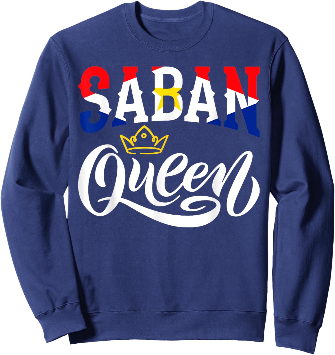 Saban Queen Saba Saban Flag Sweatshirt - Sweatshirt | Navy