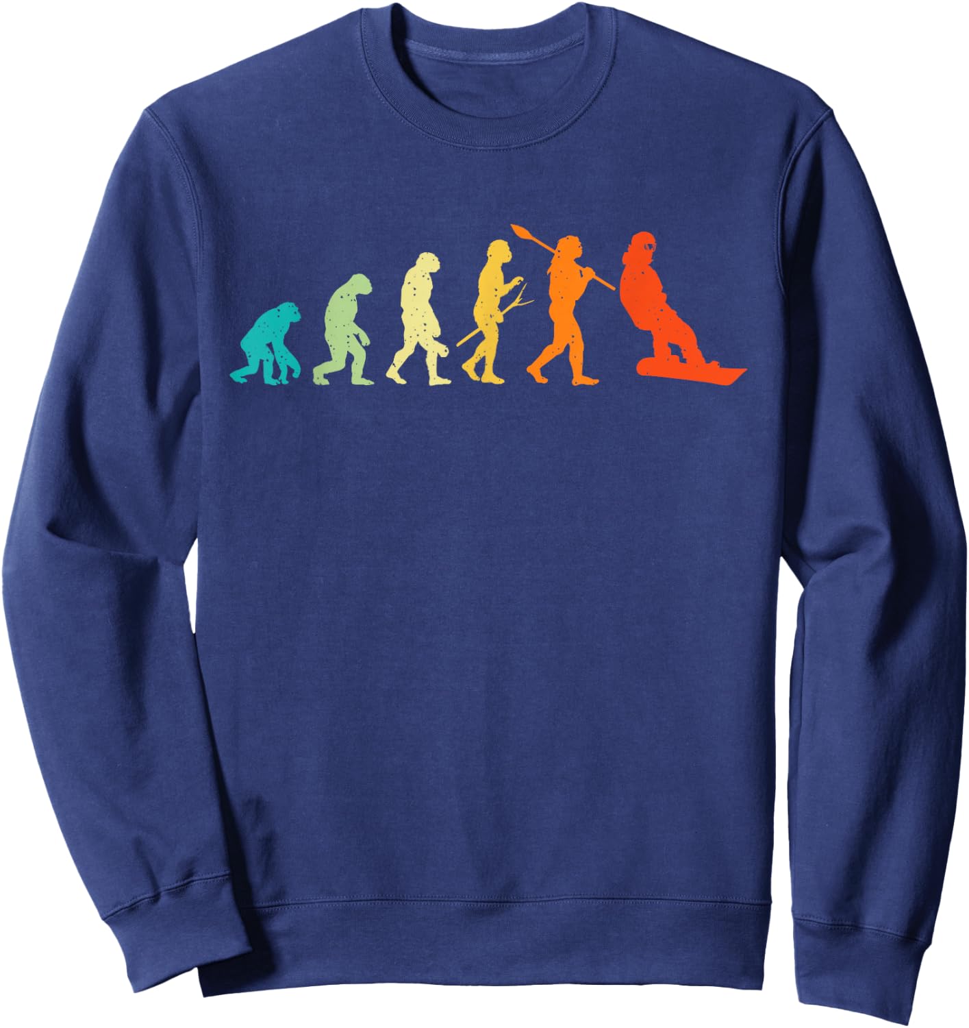 Evolution of Snowboarder - Snowboard Snowboarding Lover Sweatshirt - Sweatshirt | Navy