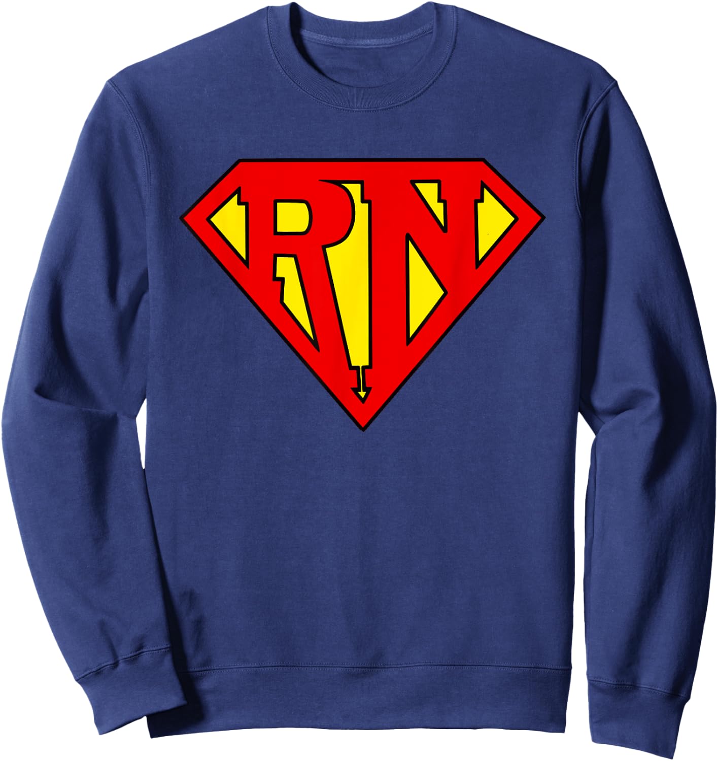 Super nurse Funny Superhero Nurse Sweatshirt - Sweatshirt | Navy