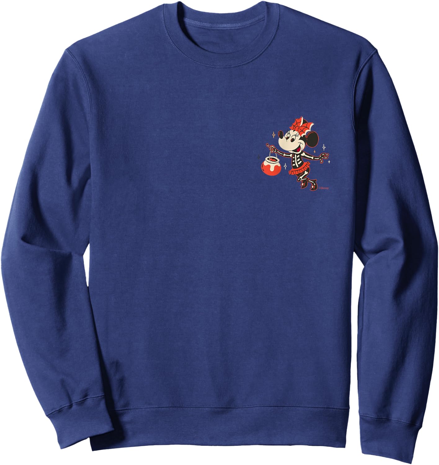 Disney Minnie Mouse Halloween Skeleton Trick or Treat Sweatshirt - Sweatshirt | Navy
